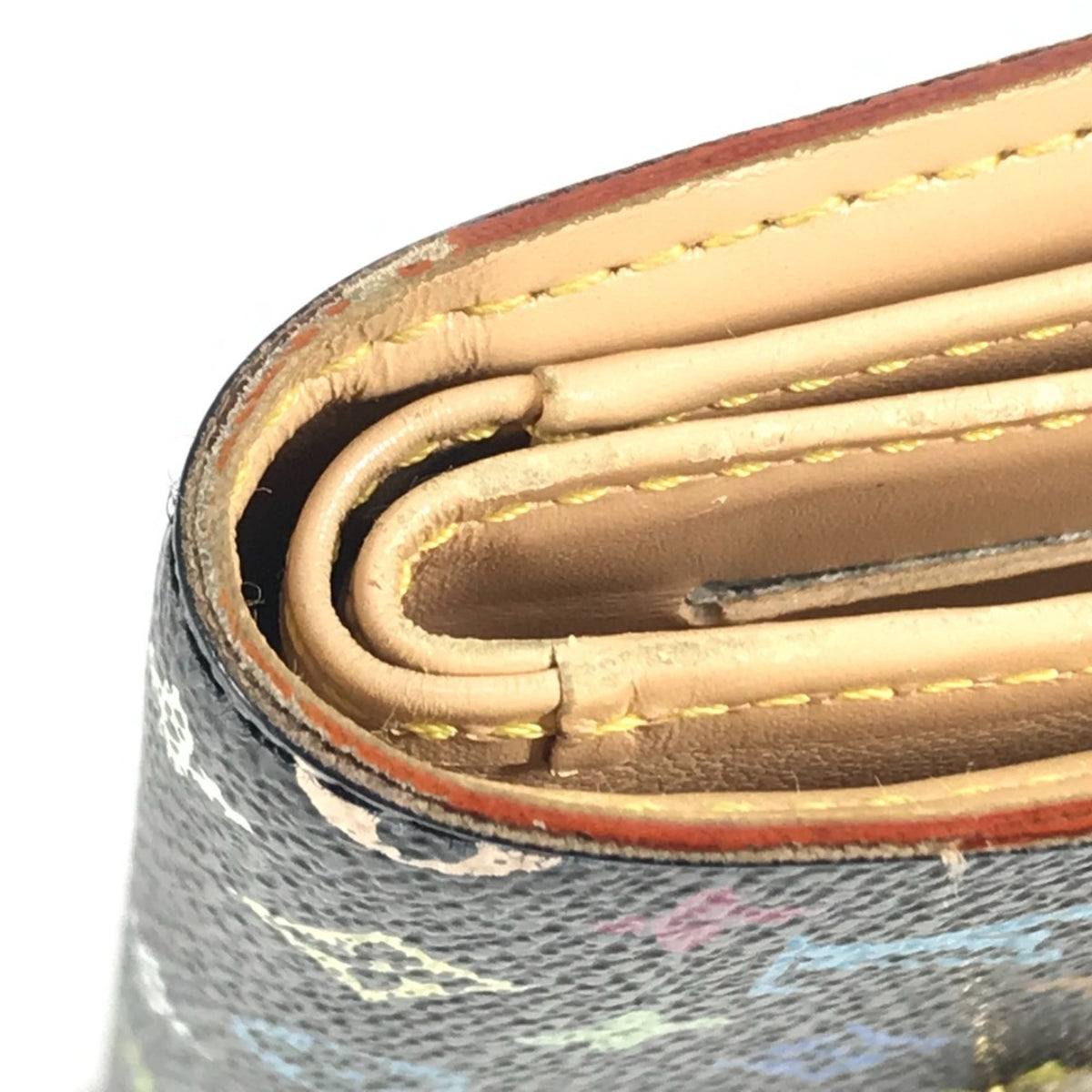 Louis Vuitton Black Monogram Multicolore Bill Wallet (Tri-Fold) (Pre-Owned)