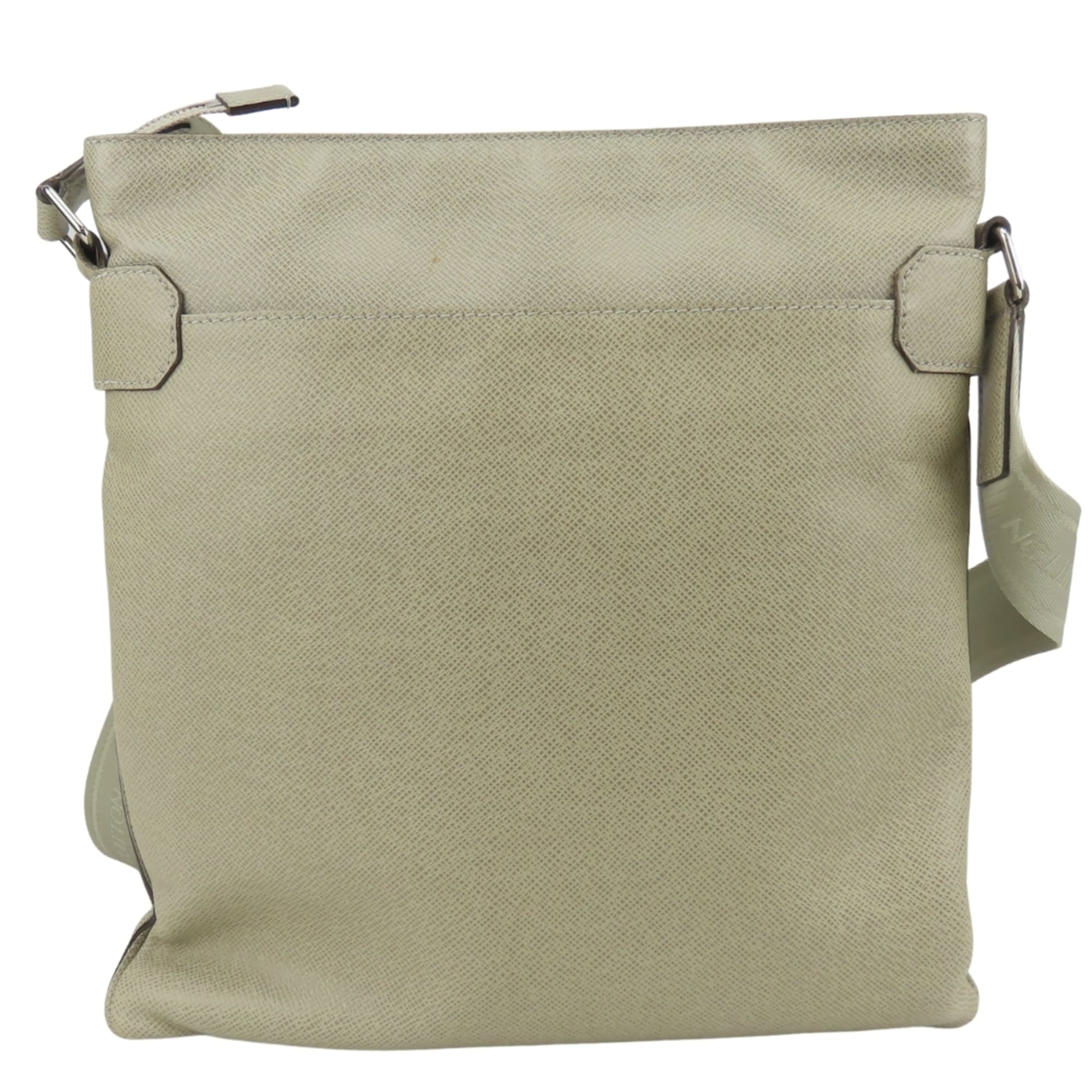 Louis Vuitton Grayish Polaire Taiga Leather Shoulder Bag (Pre-Owned)