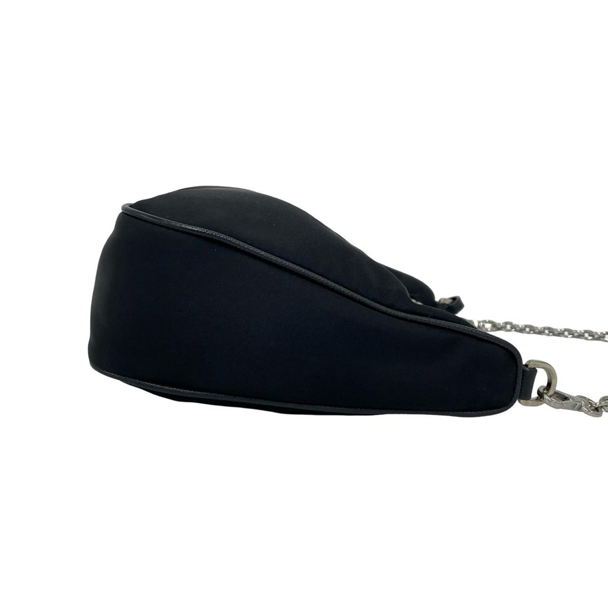 Prada Black Nylon Leather Shoulder Bag (Pre-Owned)