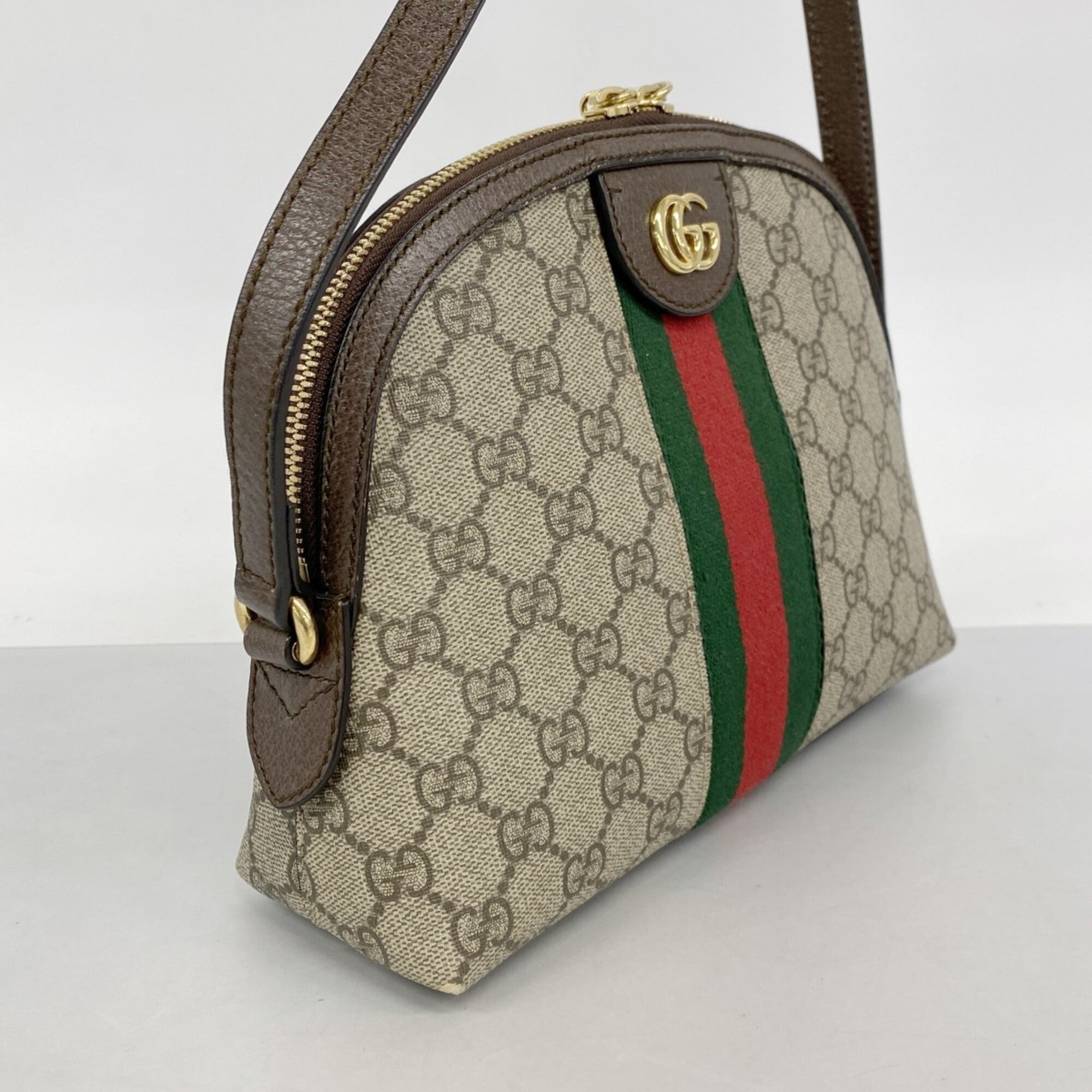 Gucci Brown Pvc Shoulder Bag (Pre-Owned)