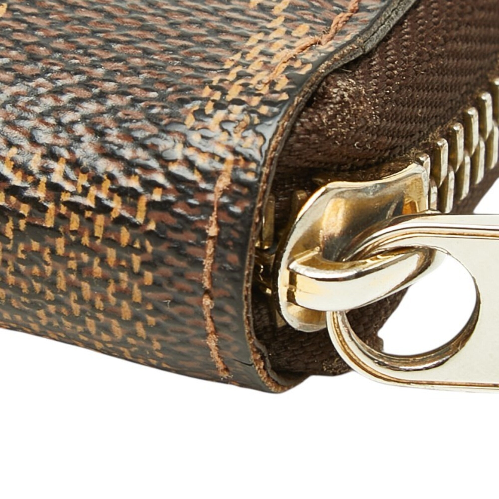 Louis Vuitton Brown Pvc Leather Long Wallet (Bi-Fold) (Pre-Owned)