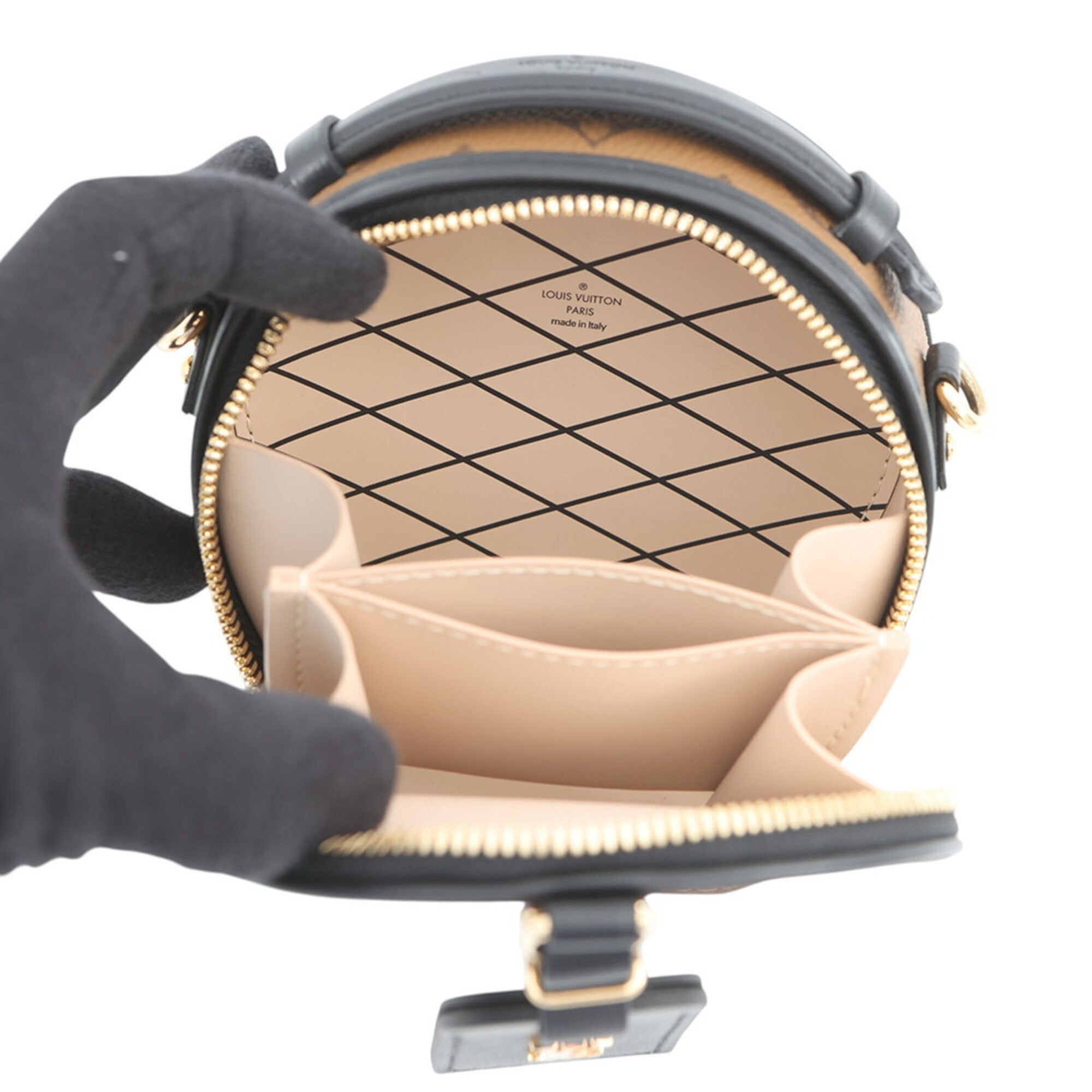 Louis Vuitton Beige Monogram Reverse Monogram Reverse Handbag Shoulder Bag (Pre-Owned)