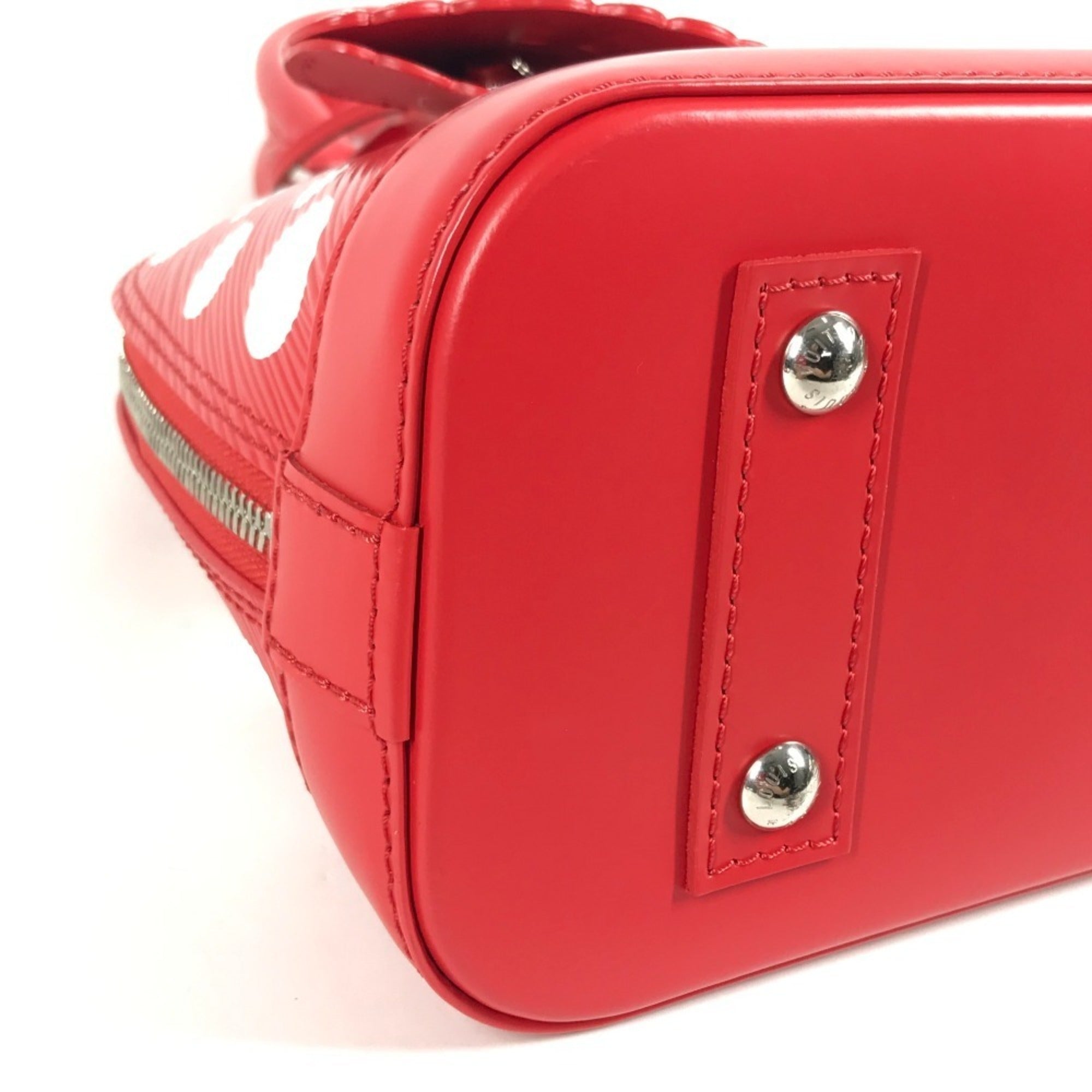 Louis Vuitton Yayoi Kusama Red Color White Epi Leather Handbag Shoulder Bag (Pre-Owned)