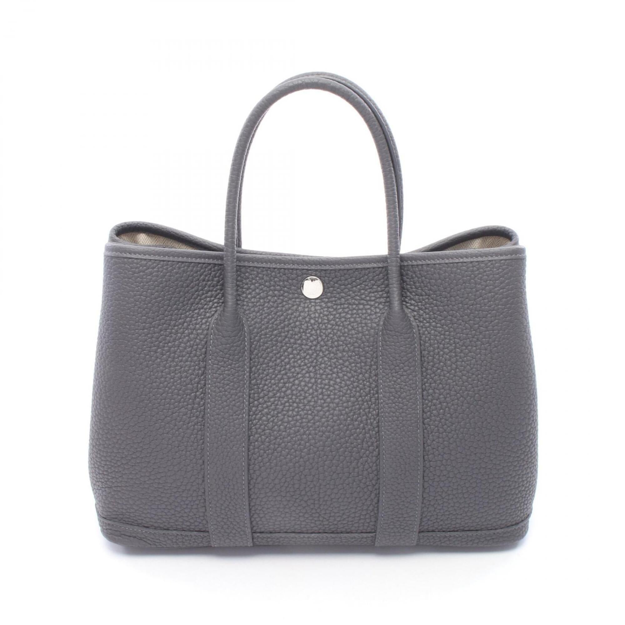 Hermes Gray Negonda Leather Handbag Tote Bag (Pre-Owned)