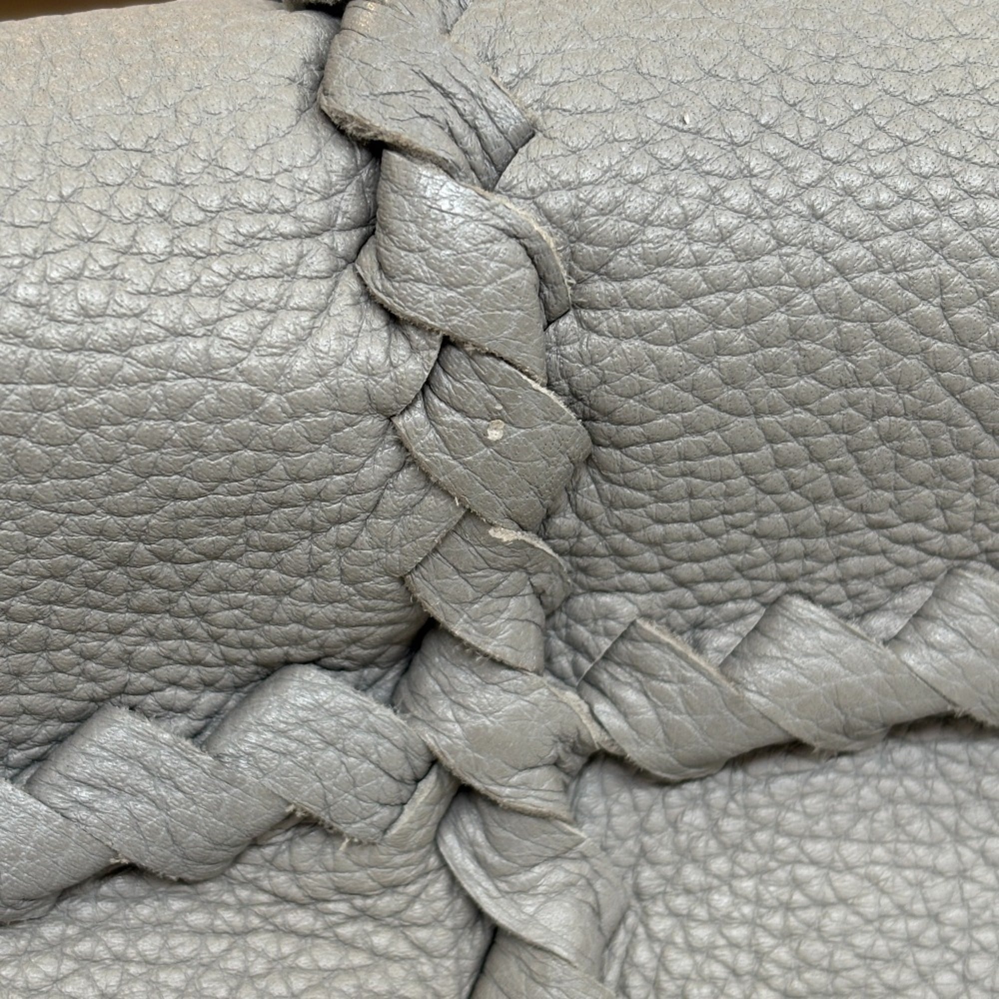 Bottega Veneta Gray Handbag (Pre-Owned)