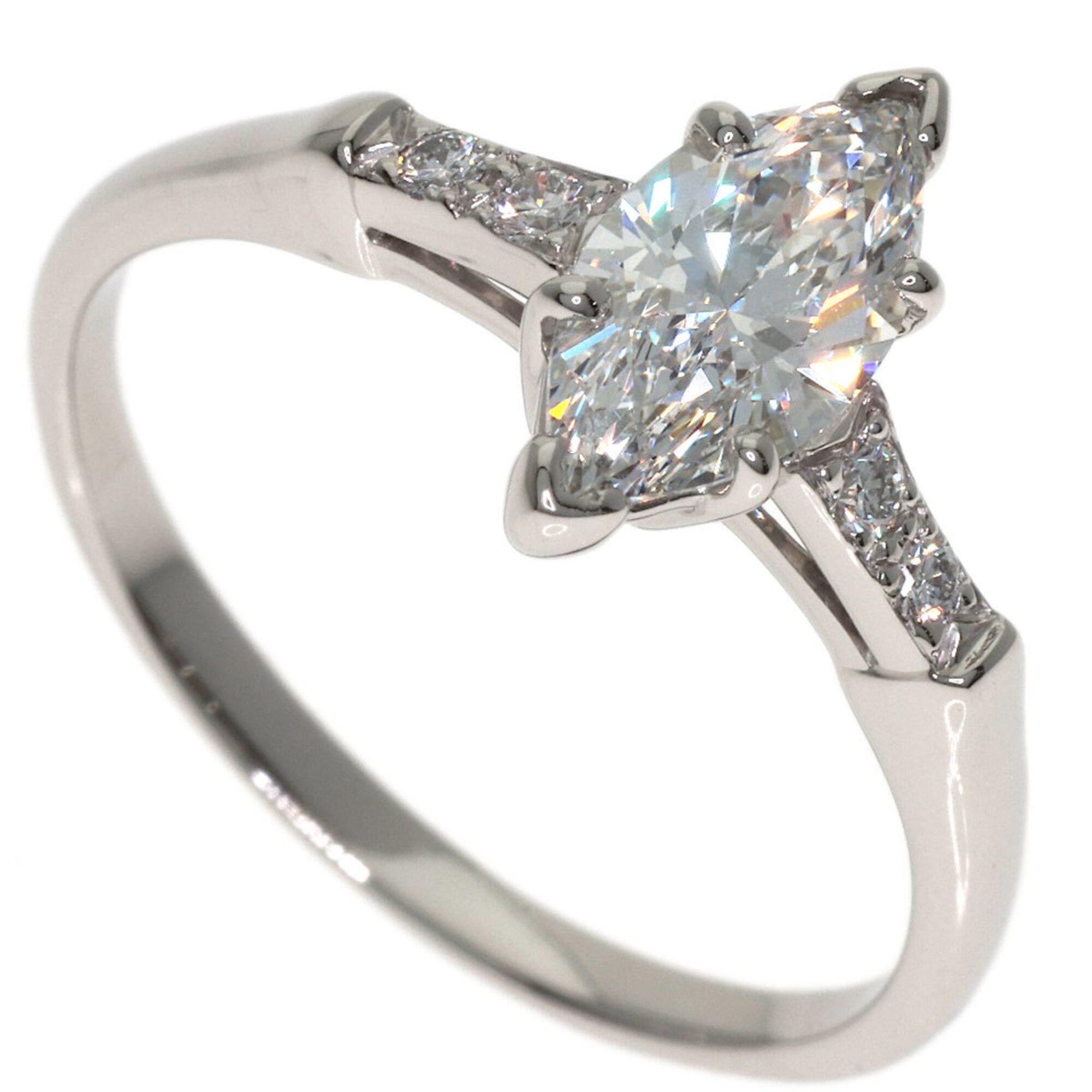 Harry Winston Silver Platinum 950 Anniversary Ring (Pre-Owned)