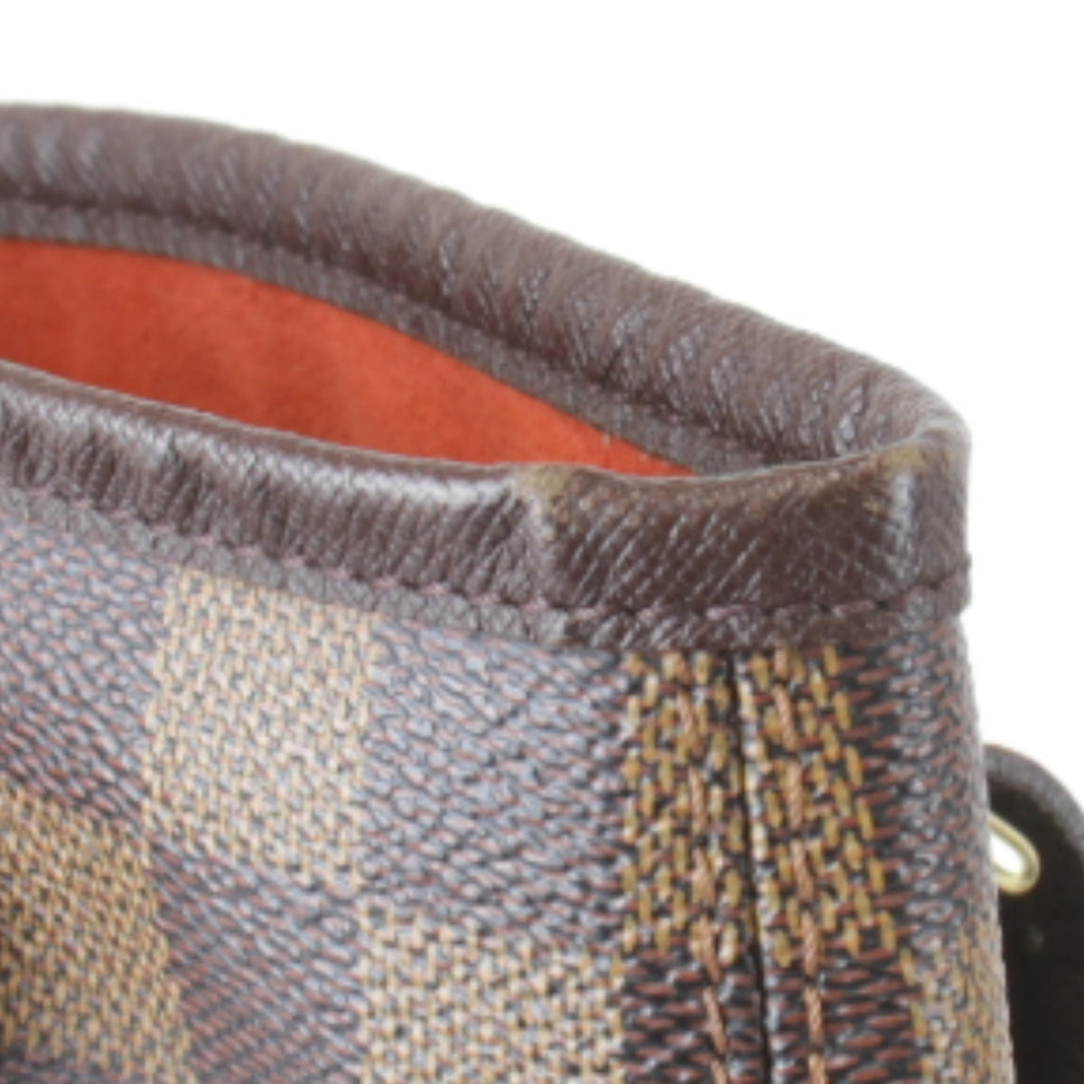 Louis Vuitton Black Damier Canvas Red Color White Damier Canvas Shoulder Bag (Pre-Owned)