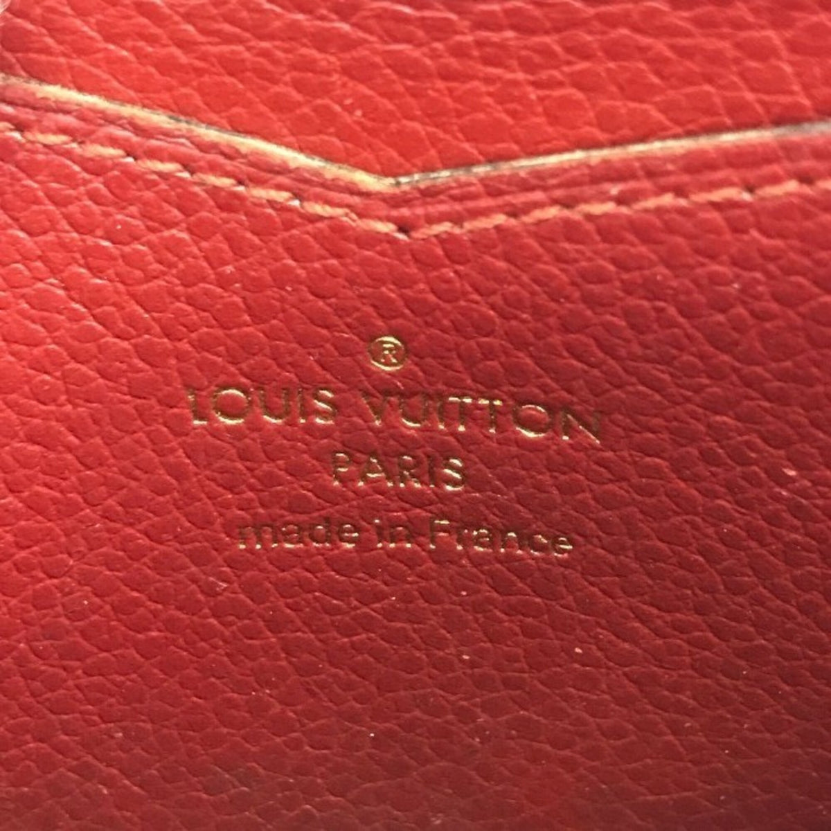 Louis Vuitton Monogram Empreinte Red Color Leather Coin Purse/Coin Case (Pre-Owned)