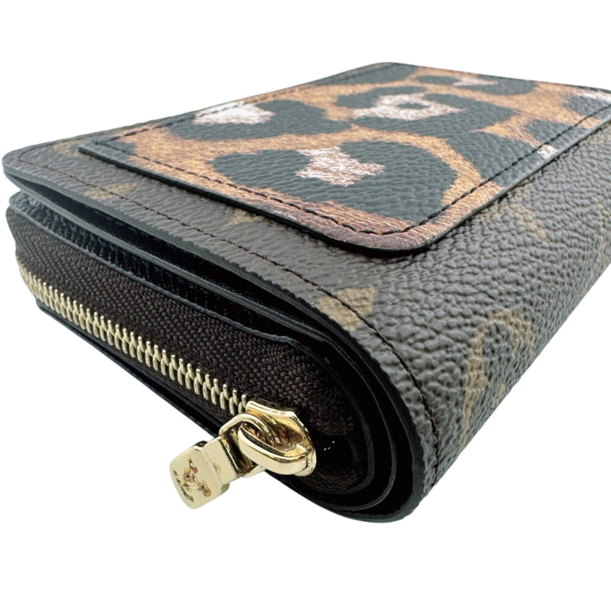 Louis Vuitton Brown Leopard Monogram Monogram Wallet (Tri-Fold) (Pre-Owned)