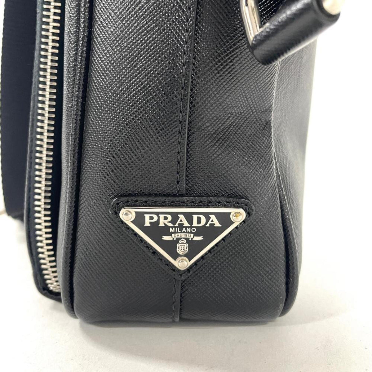 Prada Black Leather Briefcase (Pre-Owned)