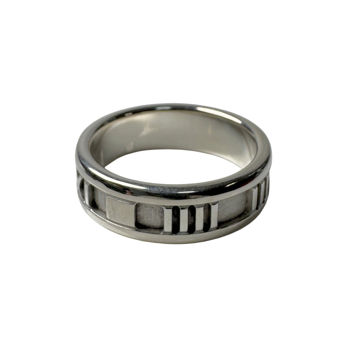 Tiffany Silver Silver 925 Band Ring (Pre-Owned)
