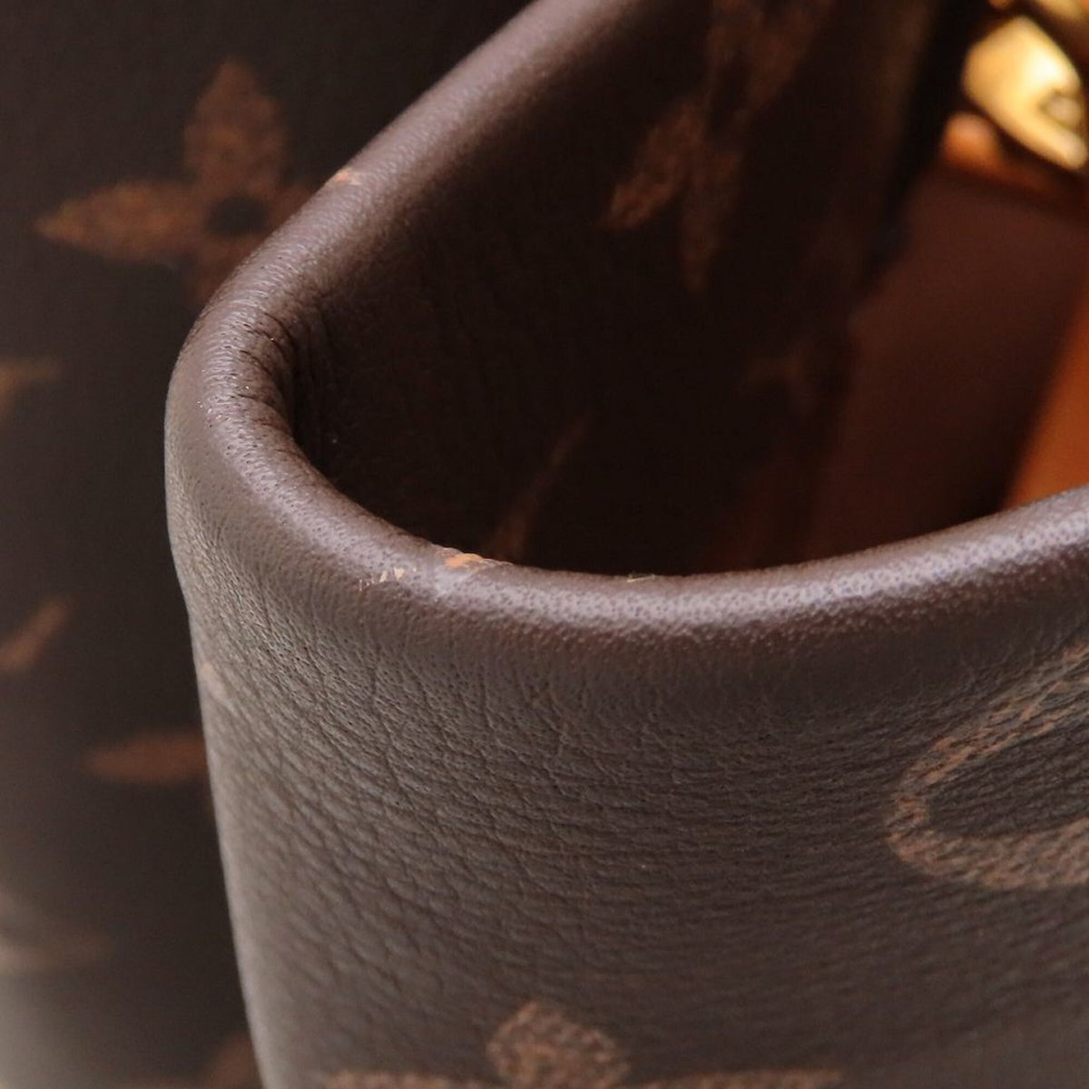 Louis Vuitton Monogram Brown Leather Tote Bag (Pre-Owned)