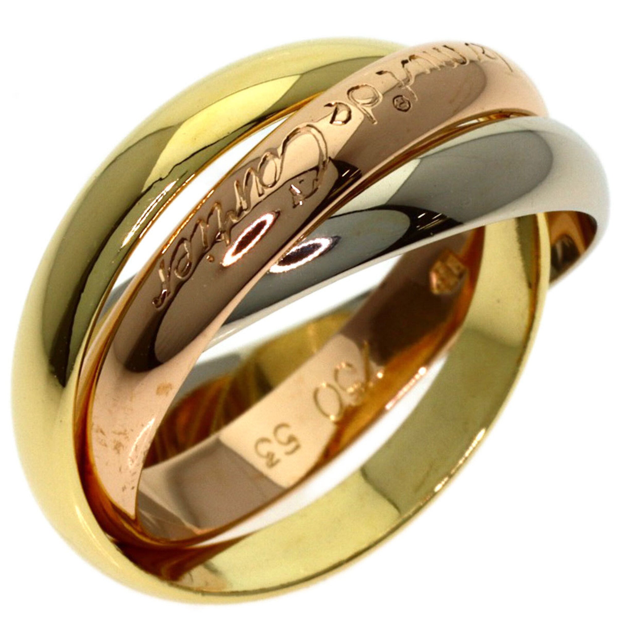 Cartier Yellow Gold (18K) Pink Gold (18K) White Gold (18K) Band Ring (Pre-Owned)