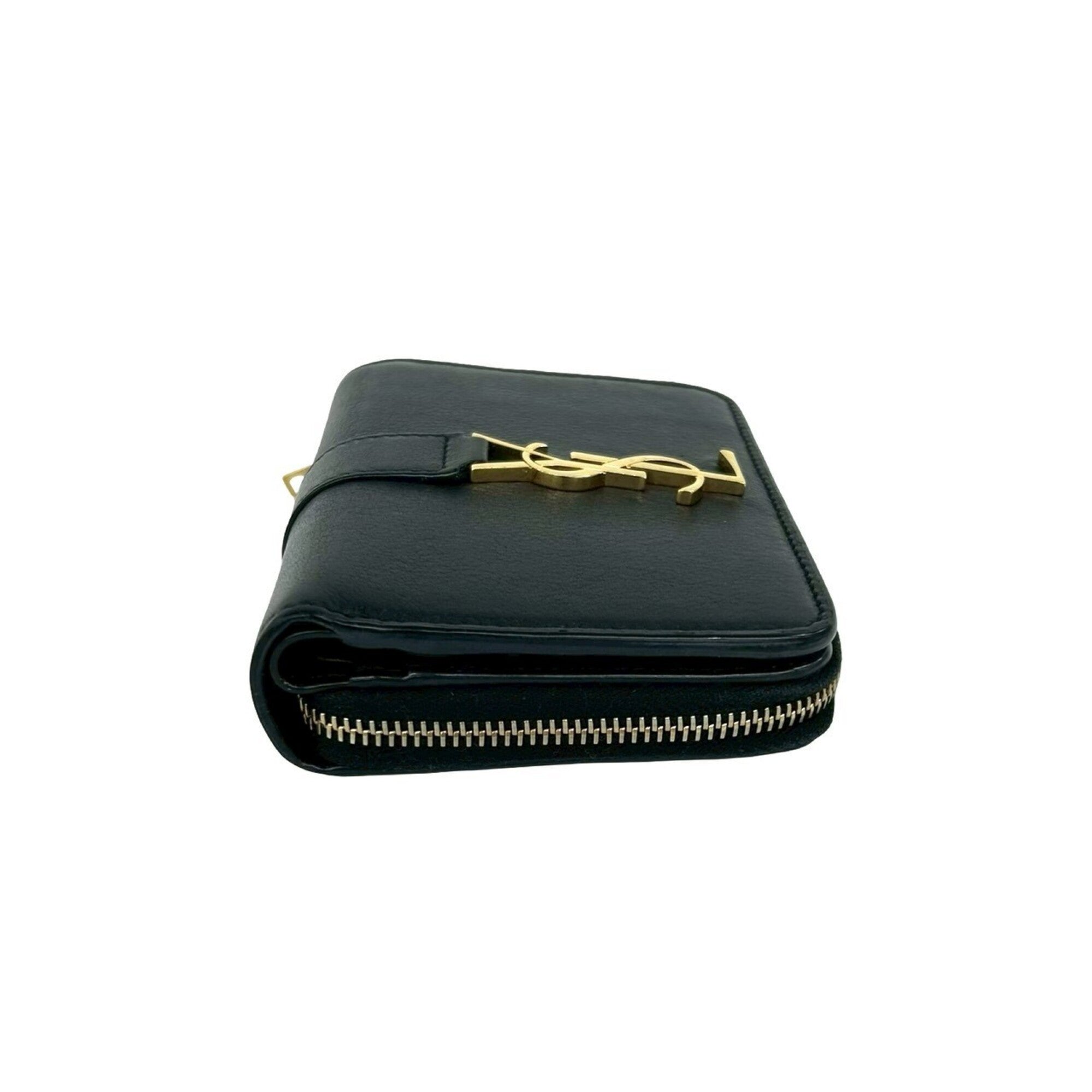 Saint Laurent Black Leather Wallet (Bi-Fold) (Pre-Owned)