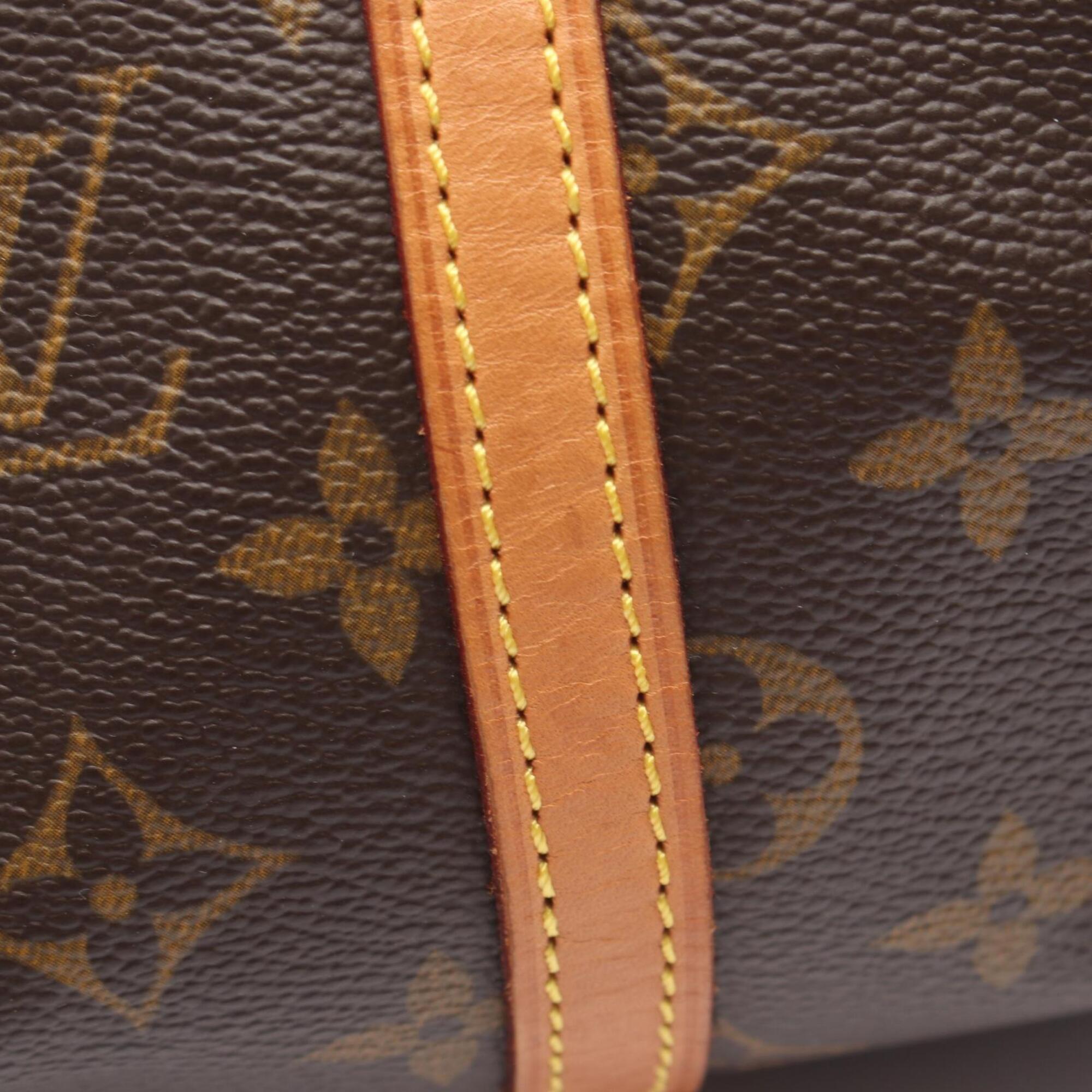 Louis Vuitton Brown Coated Canvas Pvc Monogram Leather Handbag (Pre-Owned)
