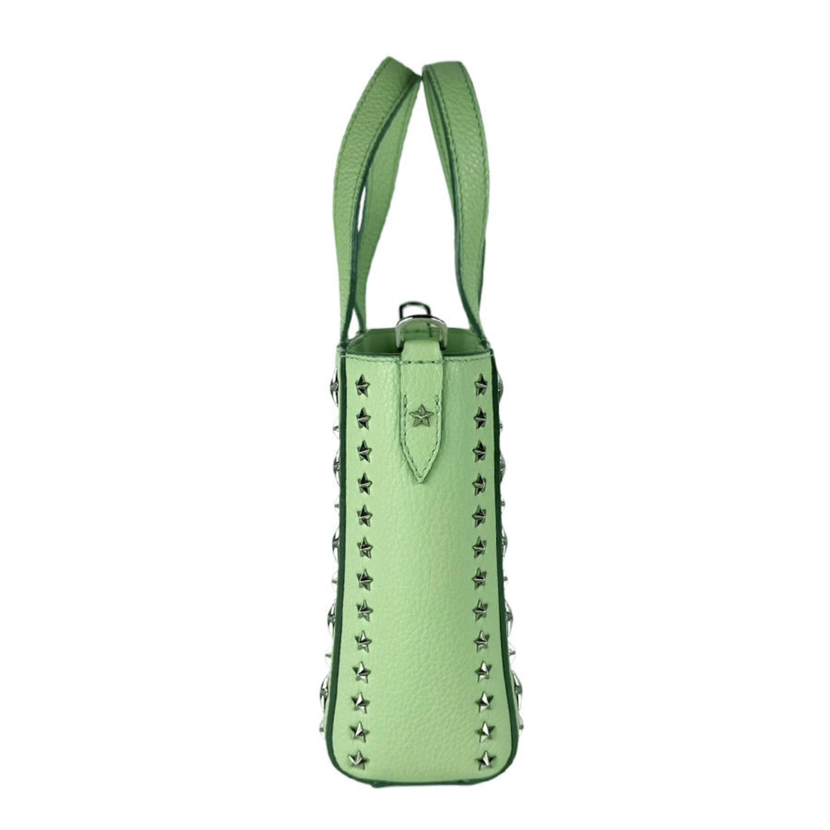 Jimmy Choo Green Leather Handbag Shoulder Bag (Pre-Owned)
