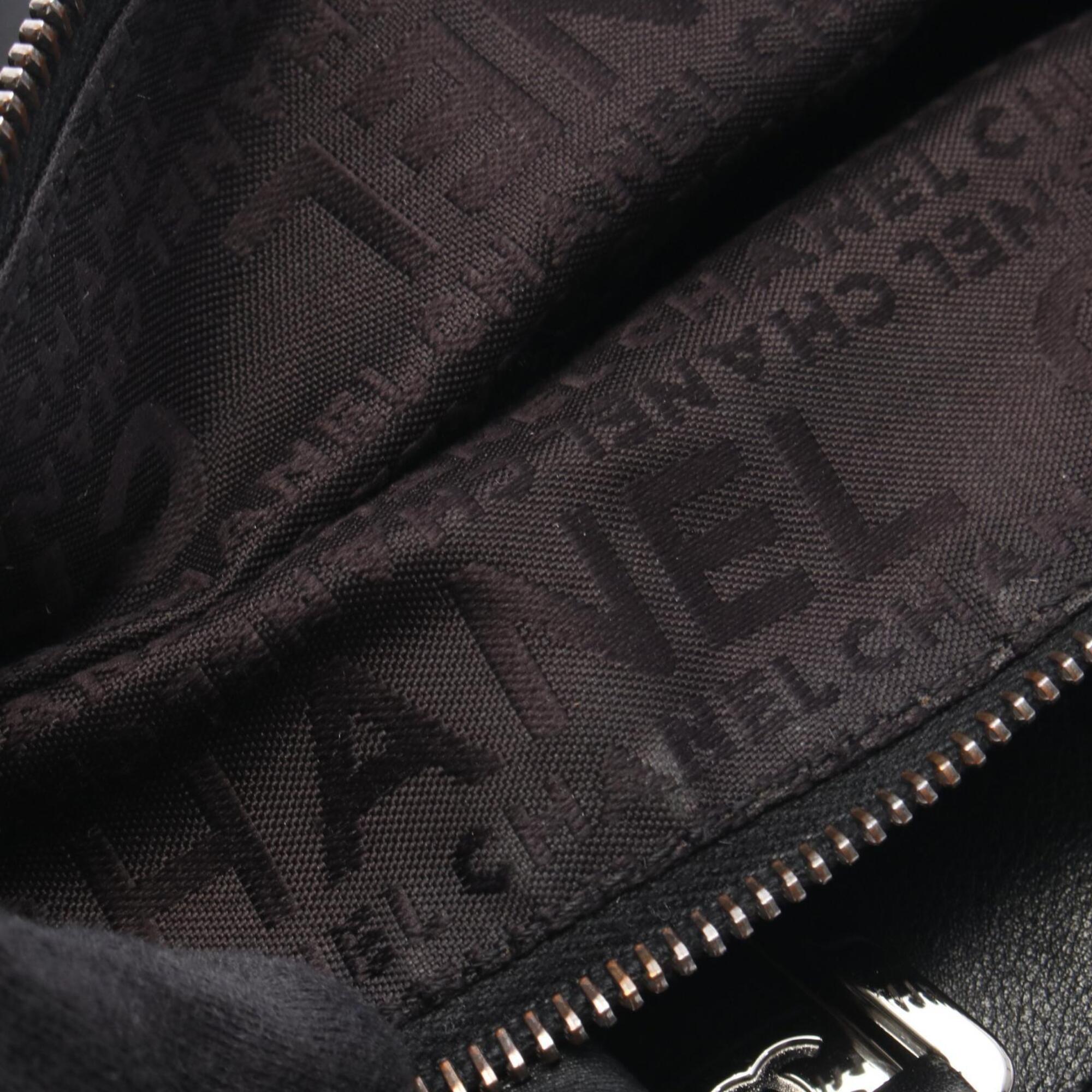 Chanel Black Leather Handbag Tote Bag (Pre-Owned)