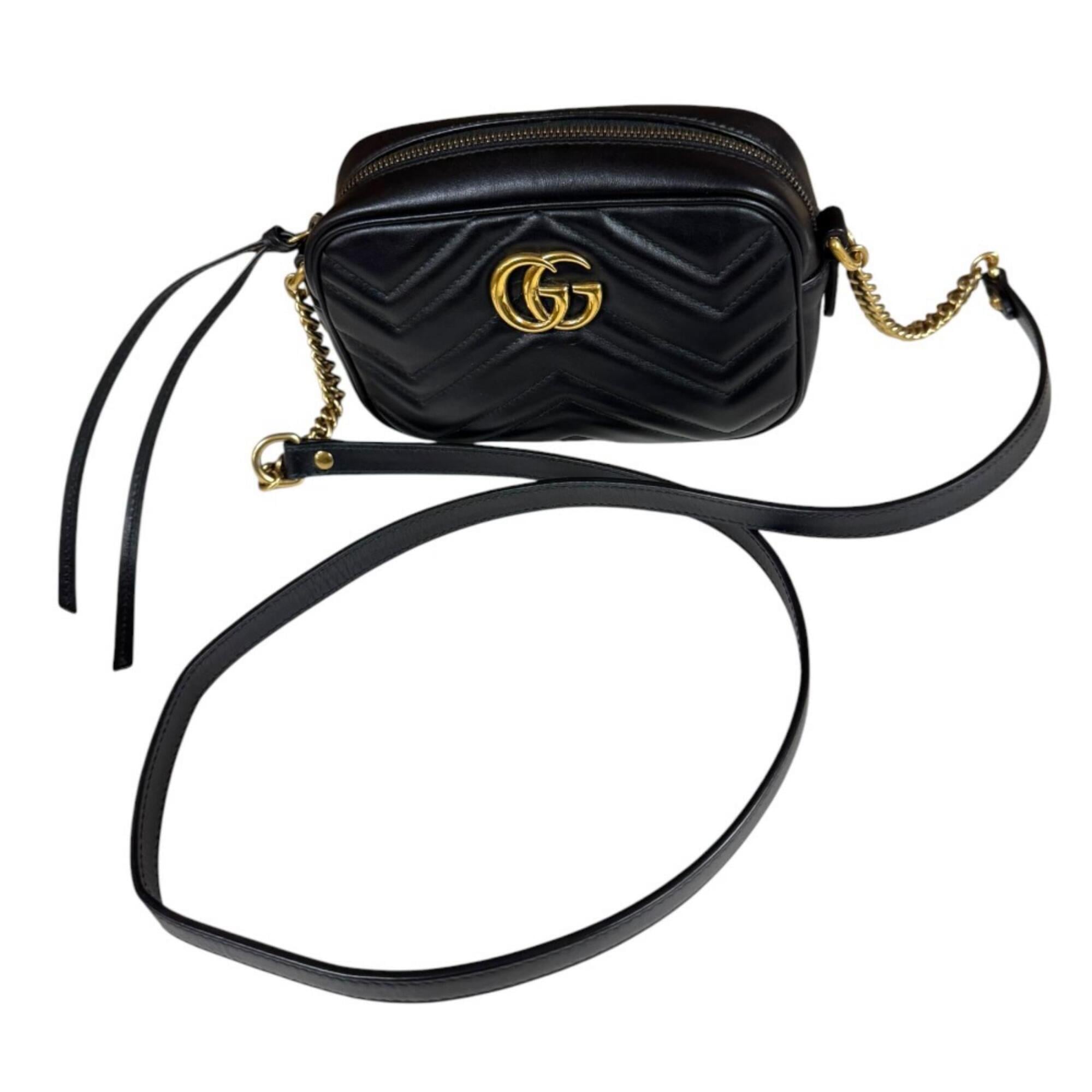 Gucci Black Leather Shoulder Bag (Pre-Owned)