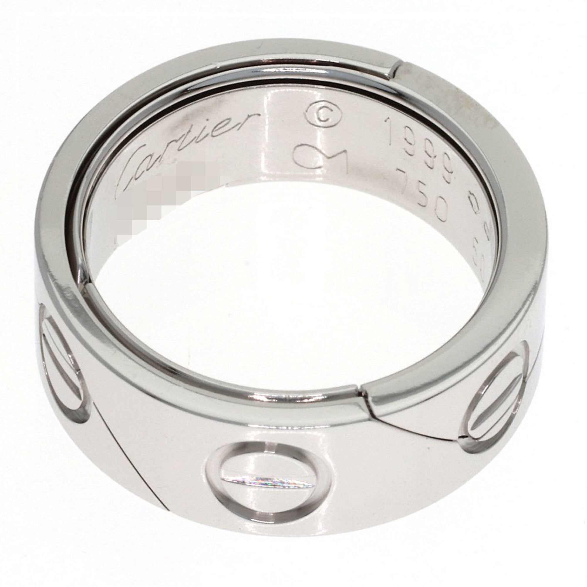 Cartier Silver White Gold (18K) Band Ring (Pre-Owned)