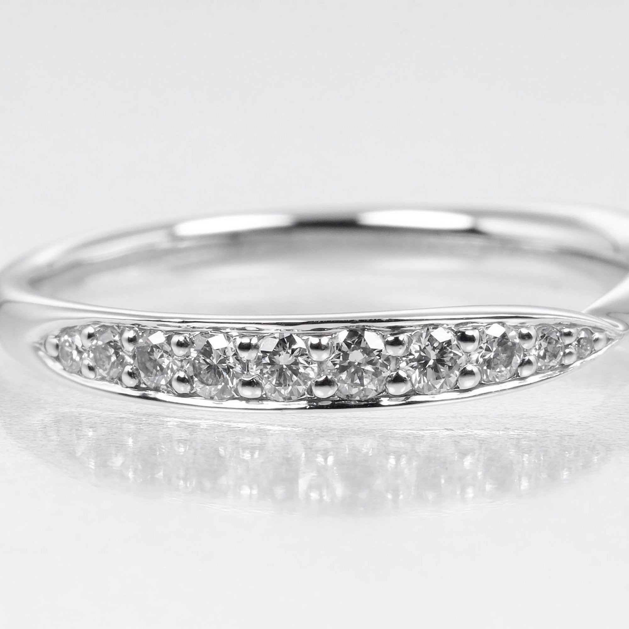 Tiffany Platinum Platinum 950 Band Ring (Pre-Owned)