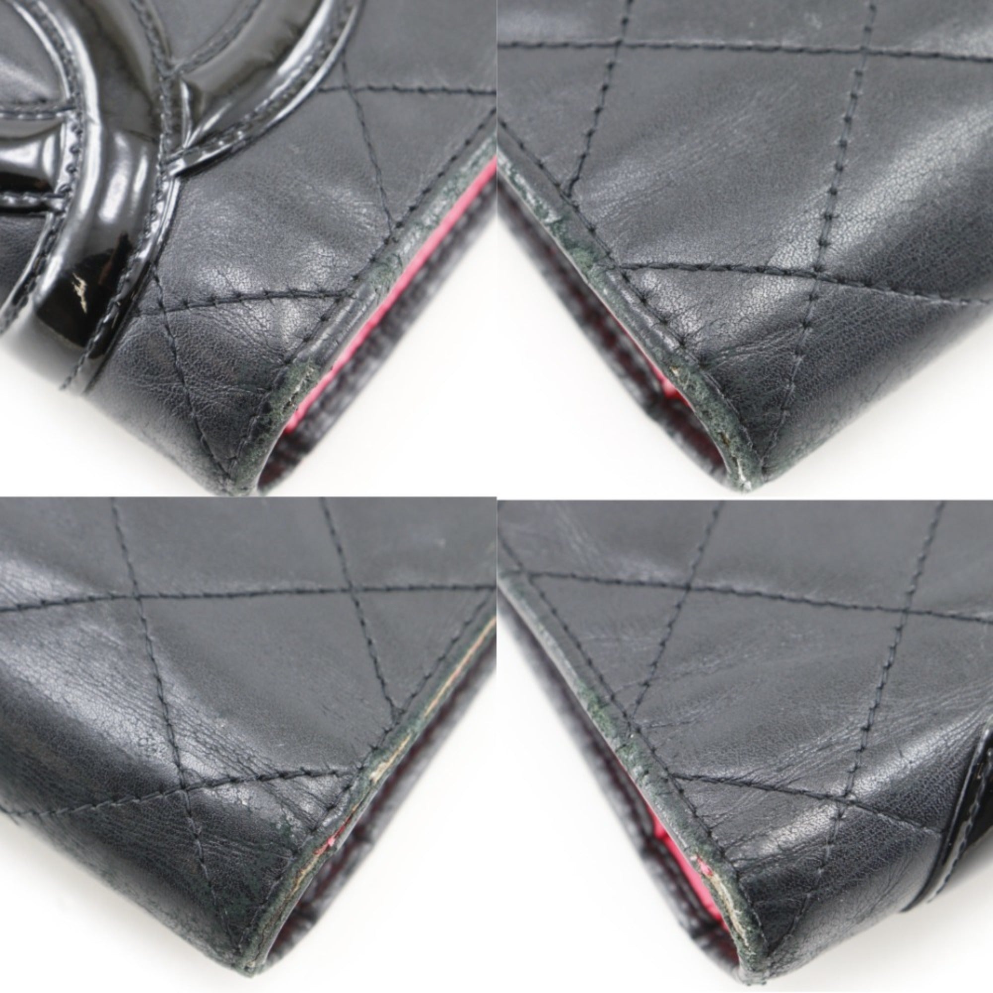 Chanel Black Leather Long Wallet (Bi-Fold) (Pre-Owned)