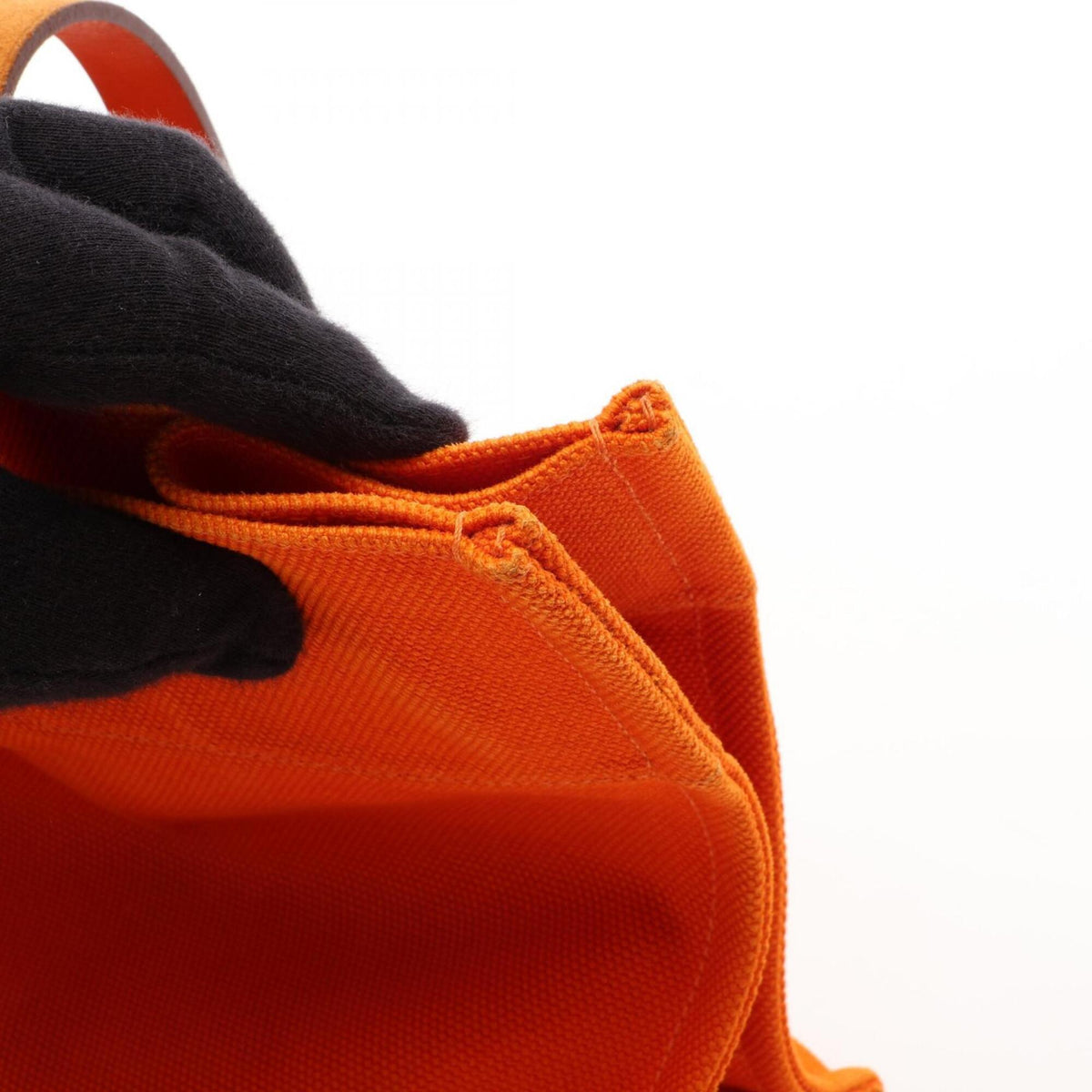 Hermes Beige Orange Handbag Tote Bag (Pre-Owned)