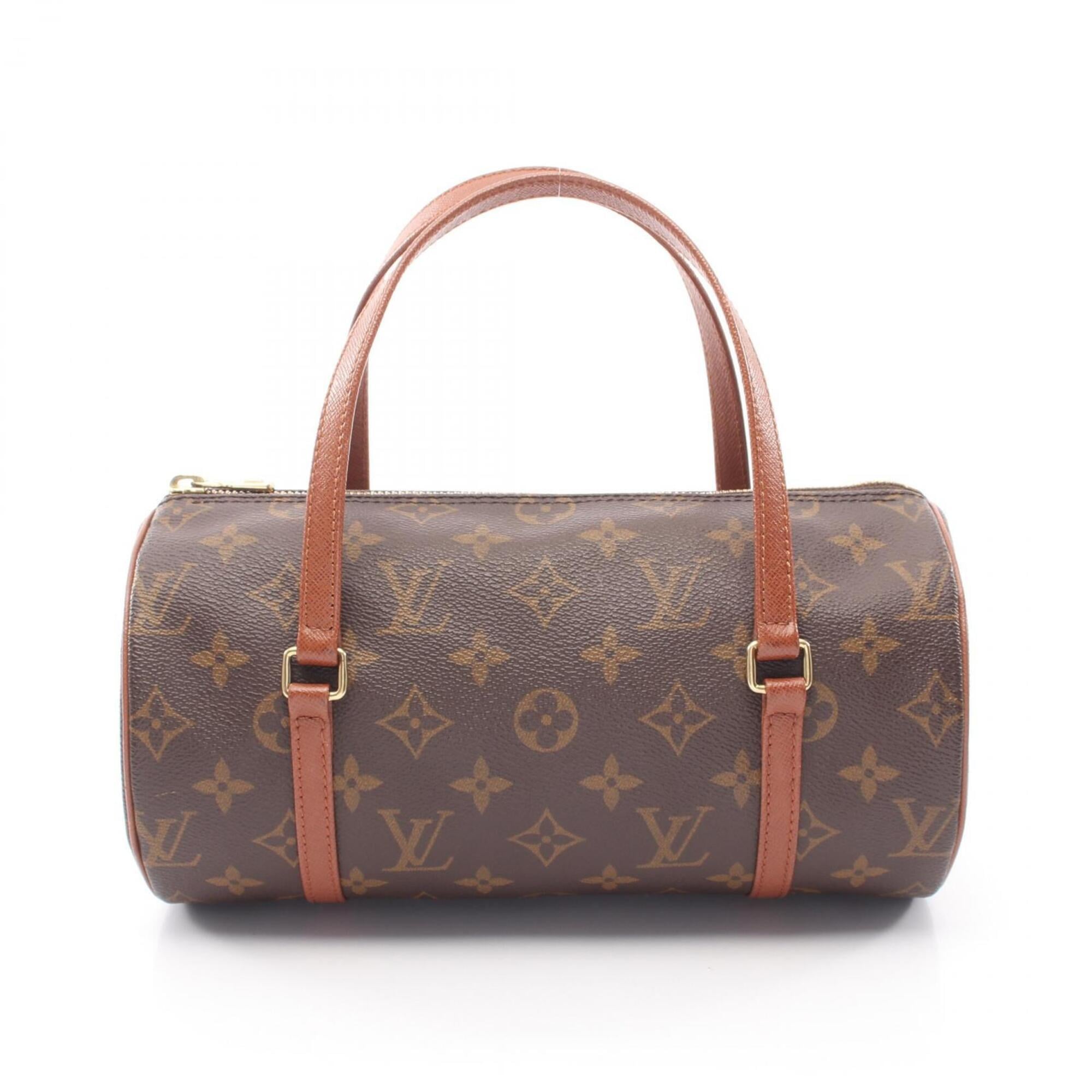Louis Vuitton Monogram Brown Coated Canvas Leather Handbag (Pre-Owned)