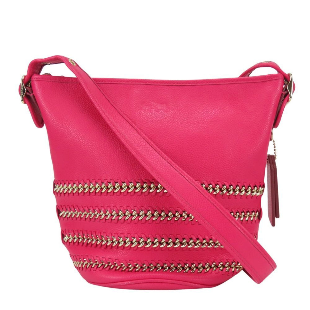 Coach Pink Leather Shoulder Bag (Pre-Owned)