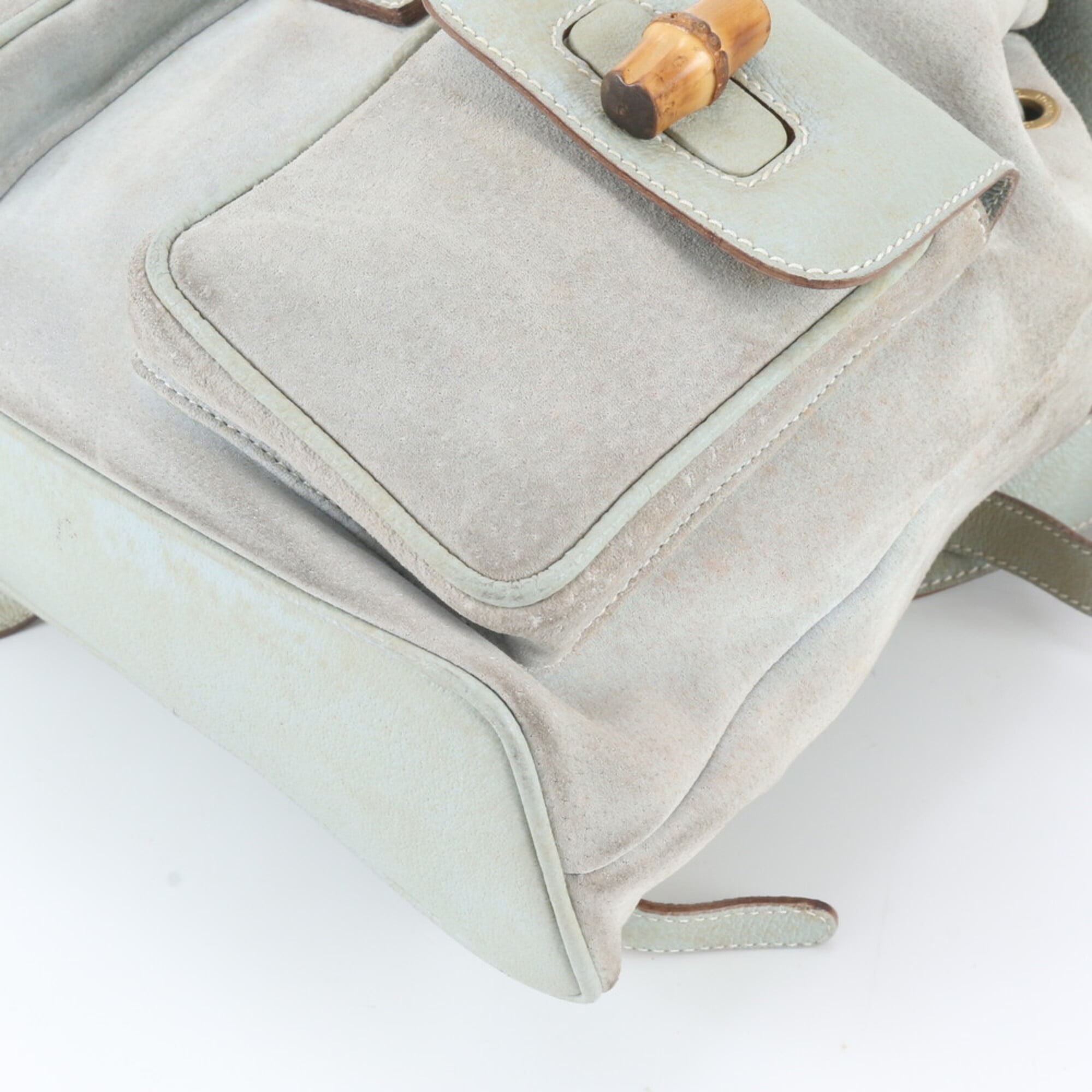 Gucci Green Leather Backpack (Pre-Owned)