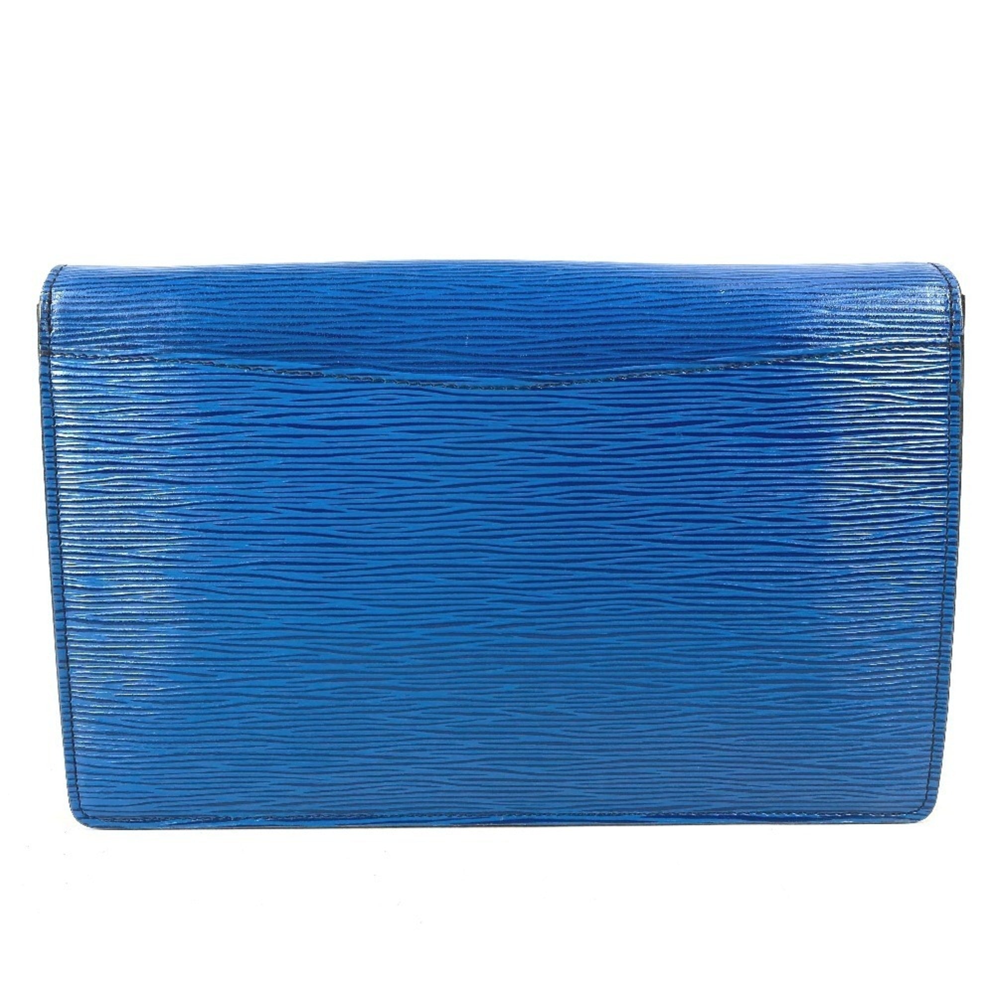 Louis Vuitton Blue Toledo Blue Epi Leather Clutch Bag (Pre-Owned)