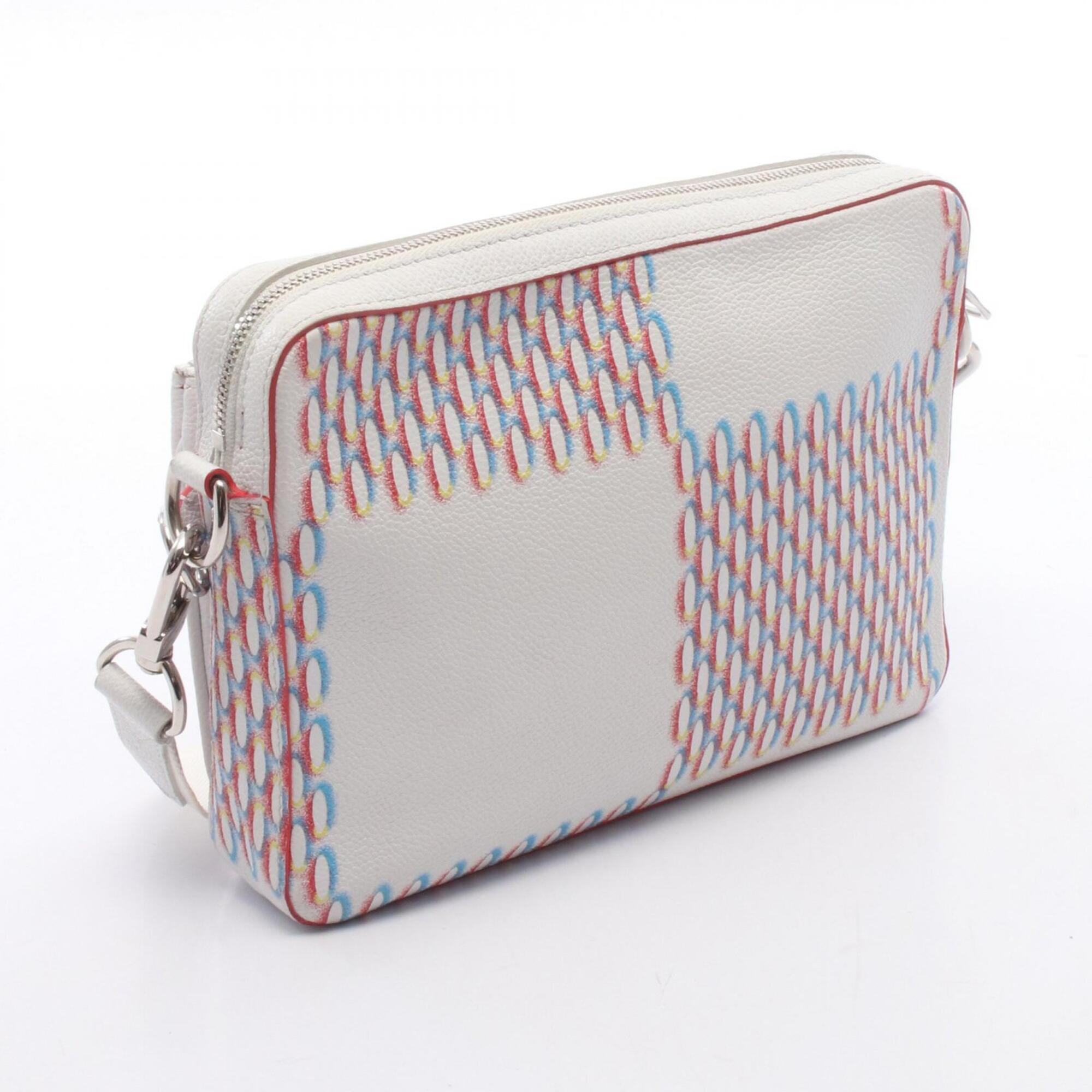 Louis Vuitton Multi-Color White Leather Shoulder Bag (Pre-Owned)