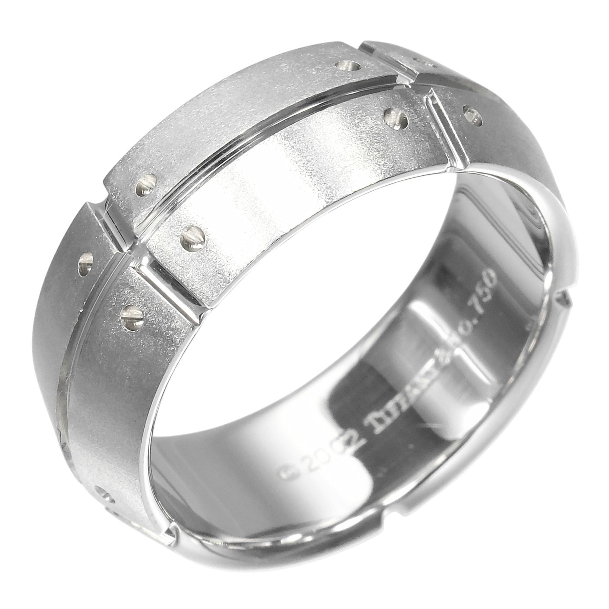 Tiffany White Gold (18K) Band Ring (Pre-Owned)