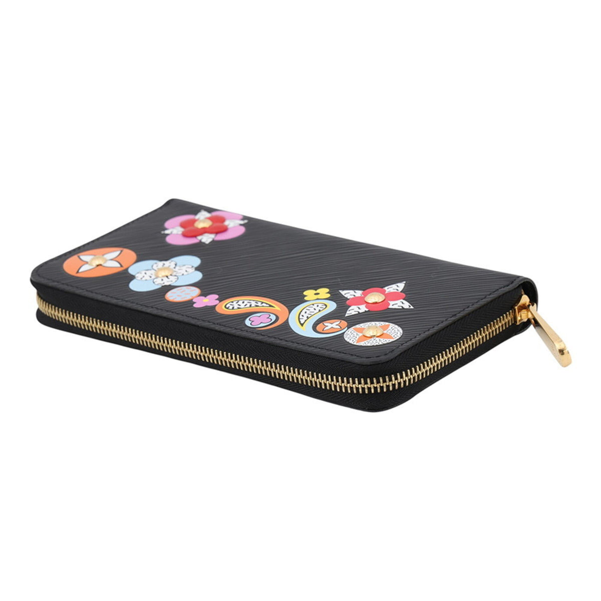 Louis Vuitton Epi Black Epi Leather Long Wallet (Bi-Fold) (Pre-Owned)