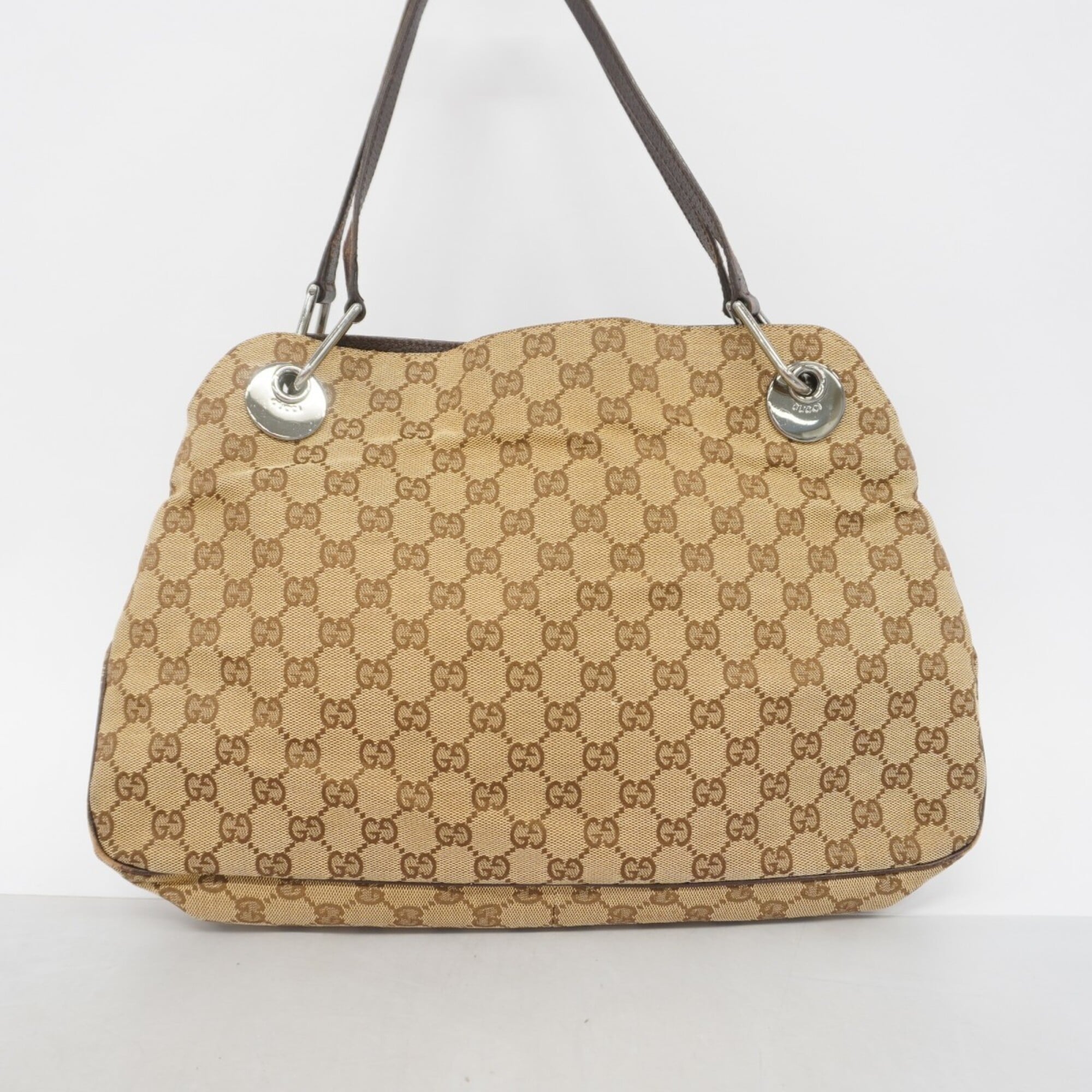 Gucci Beige Canvas Tote Bag (Pre-Owned)