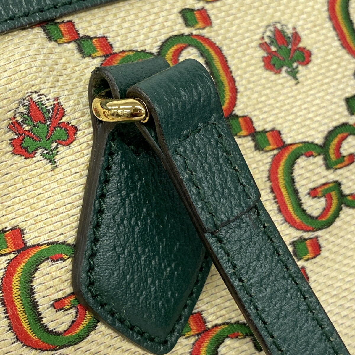 Gucci Green Canvas Tote Bag (Pre-Owned)