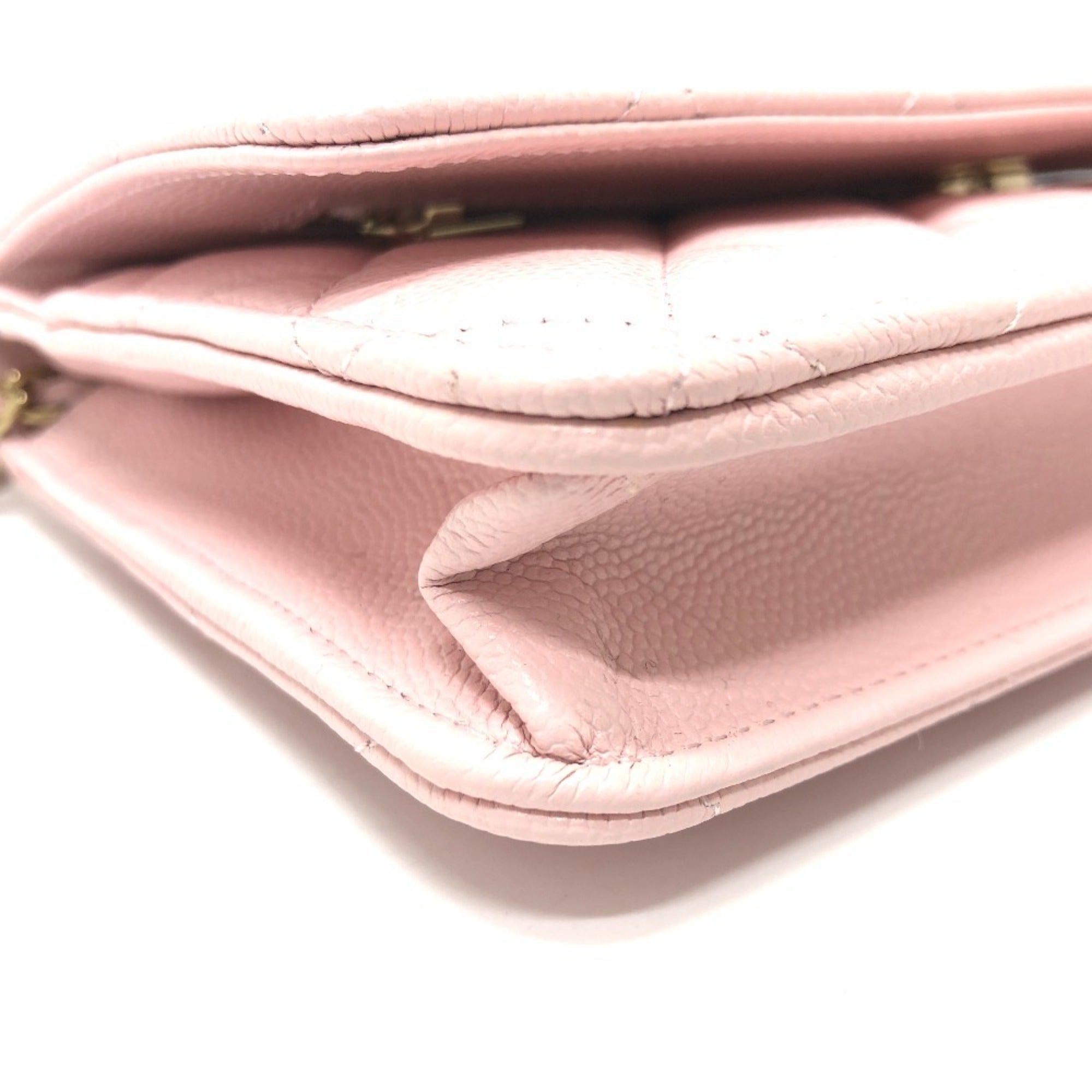 Chanel Pink Caviar Leather Shoulder Bag (Pre-Owned)