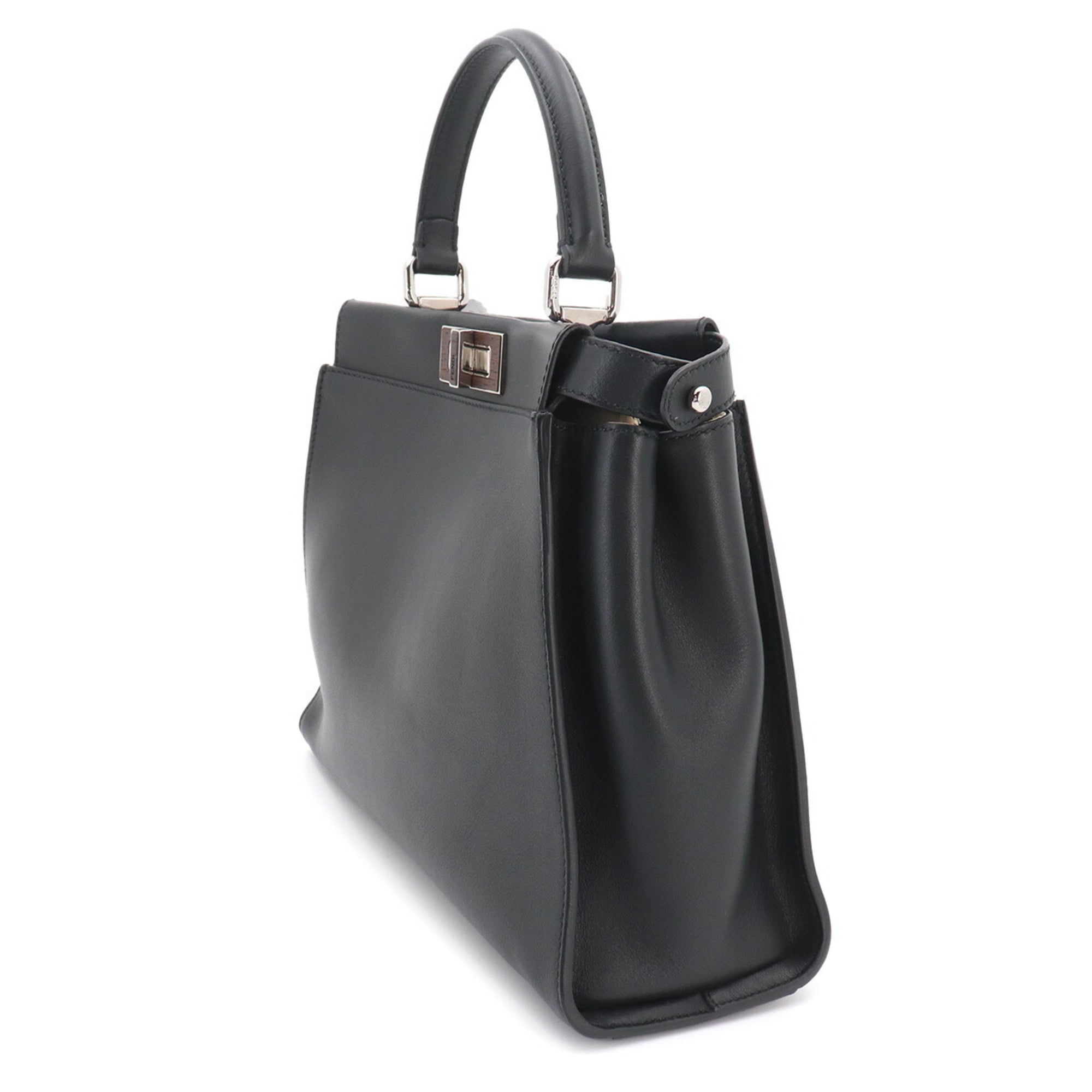 Fendi Black Leather Handbag (Pre-Owned)