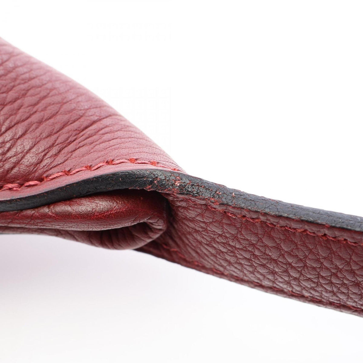 Hermes Bordeaux Rouge H Togo Leather Handbag Shoulder Bag (Pre-Owned)