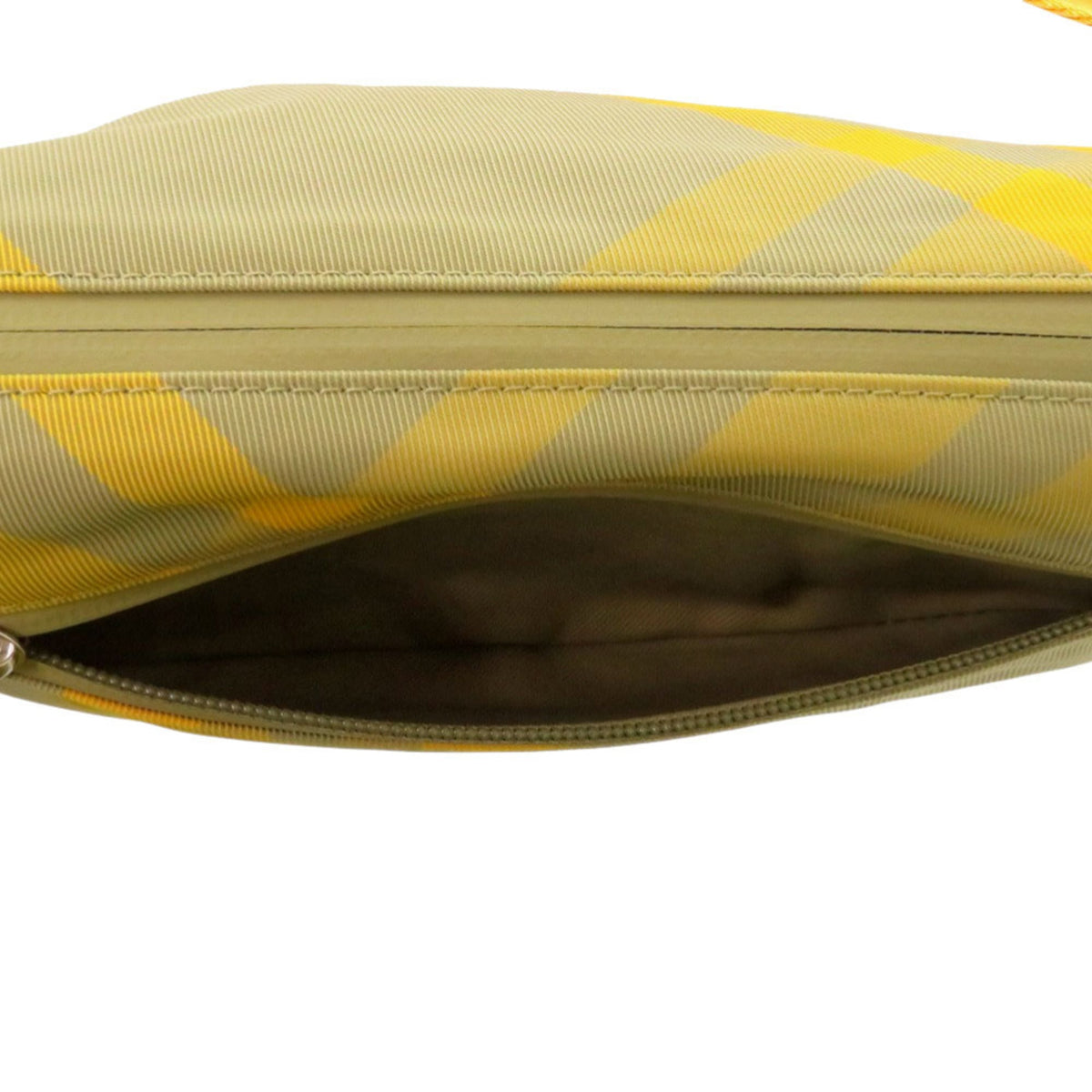 Burberry Khaki Yellow Nylon Shoulder Bag (Pre-Owned)