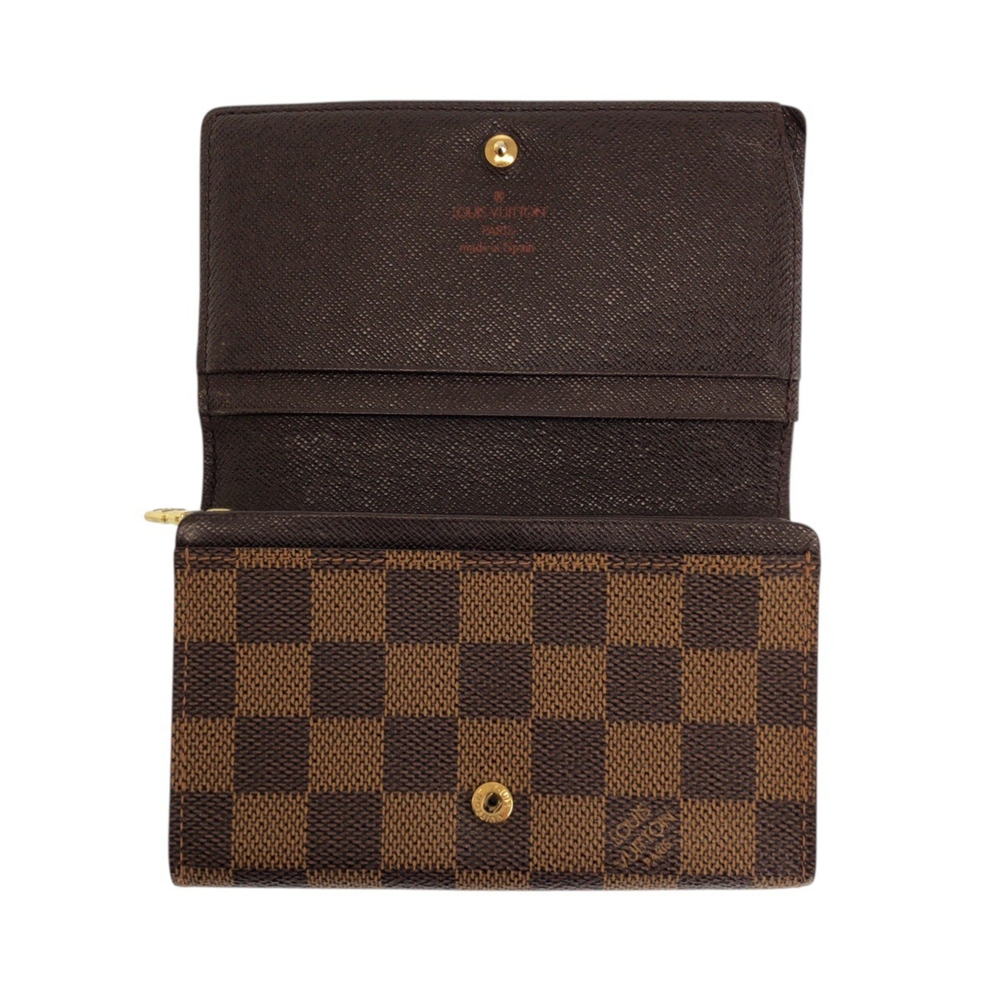 Louis Vuitton Brown Damier Canvas Pvc Middle Wallet (Bi-Fold) (Pre-Owned)