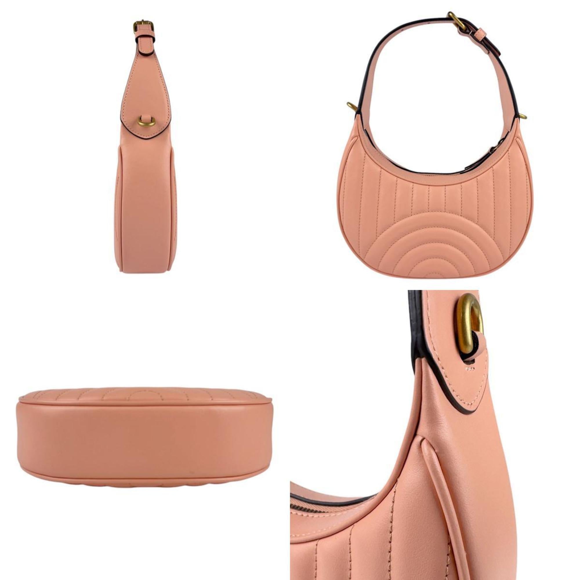 Gucci Salmon Pink Leather Handbag Shoulder Bag (Pre-Owned)