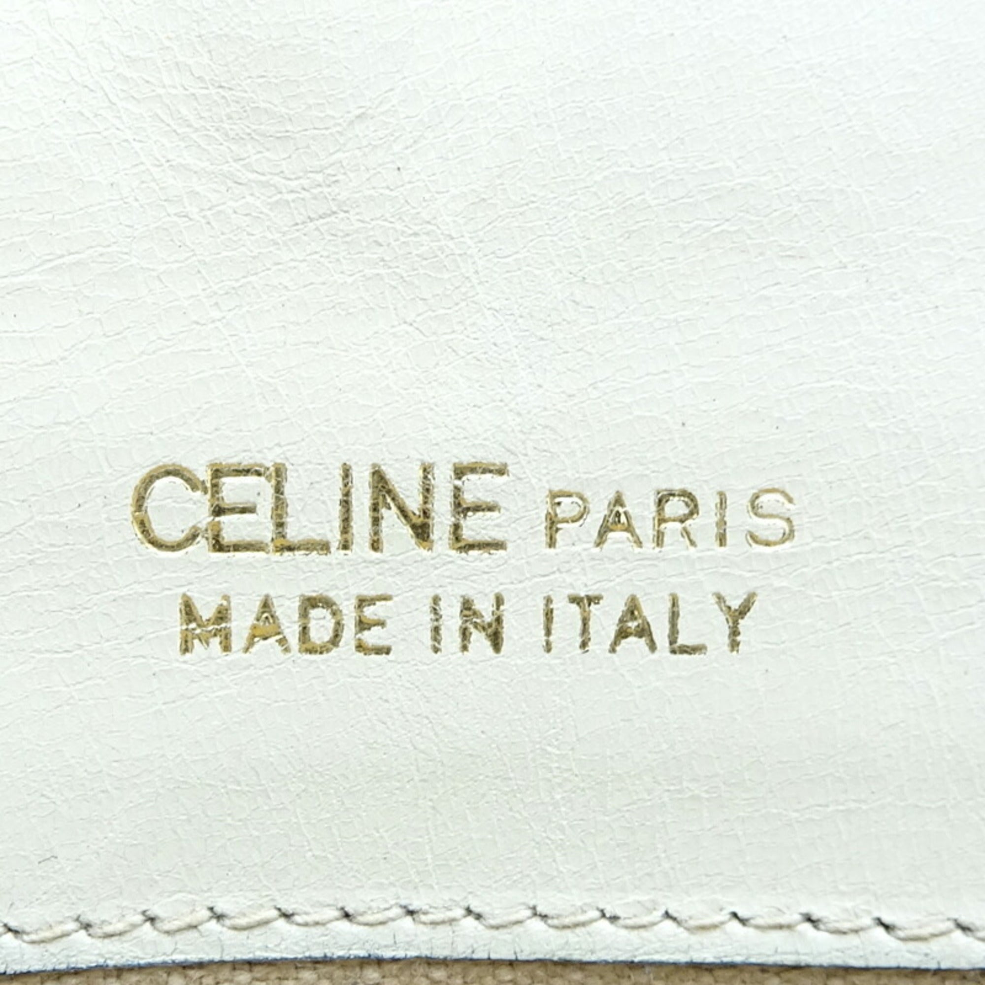 Celine Ivory Leather Shoulder Bag (Pre-Owned)