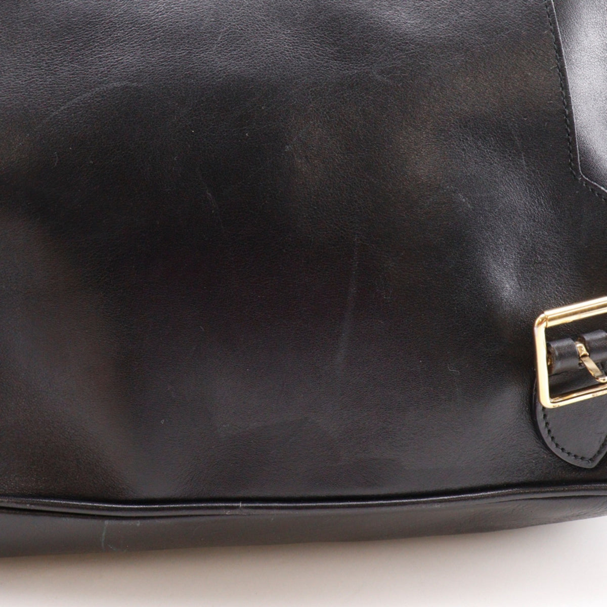 Gucci Bamboo Black Leather Backpack (Pre-Owned)