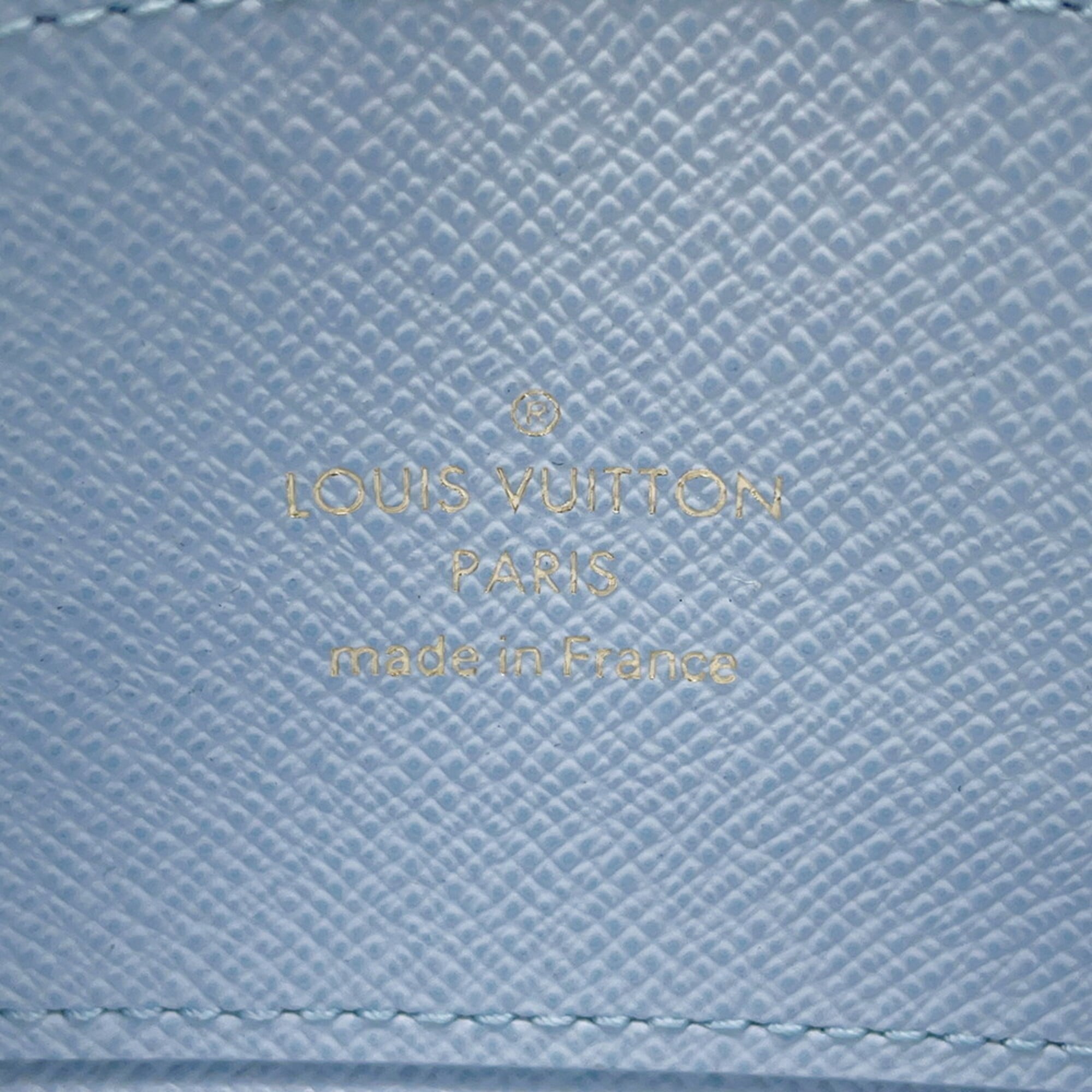 Louis Vuitton Blue Monogram Coin Purse/Coin Case (Pre-Owned)