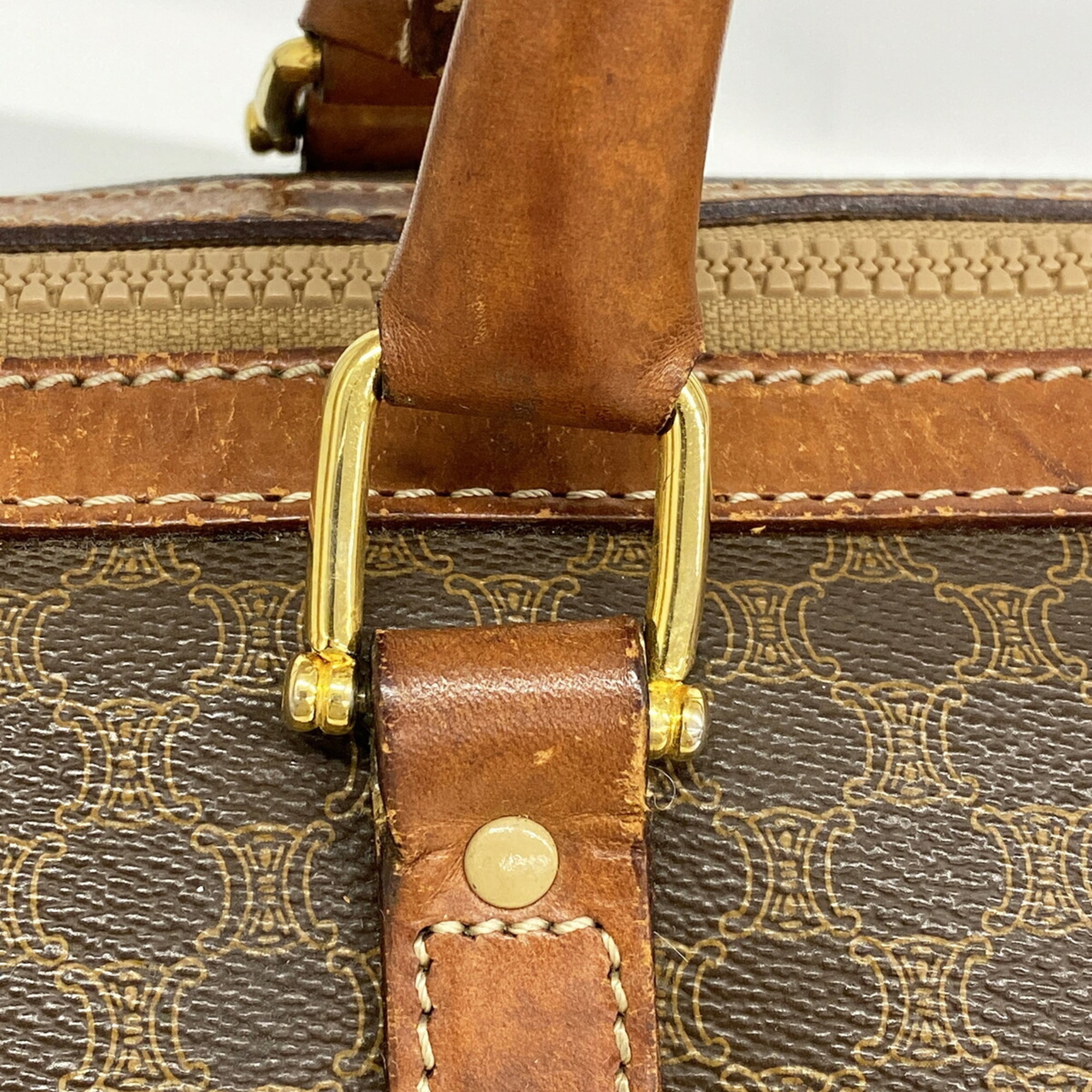Celine Brown Pvc Handbag (Pre-Owned)