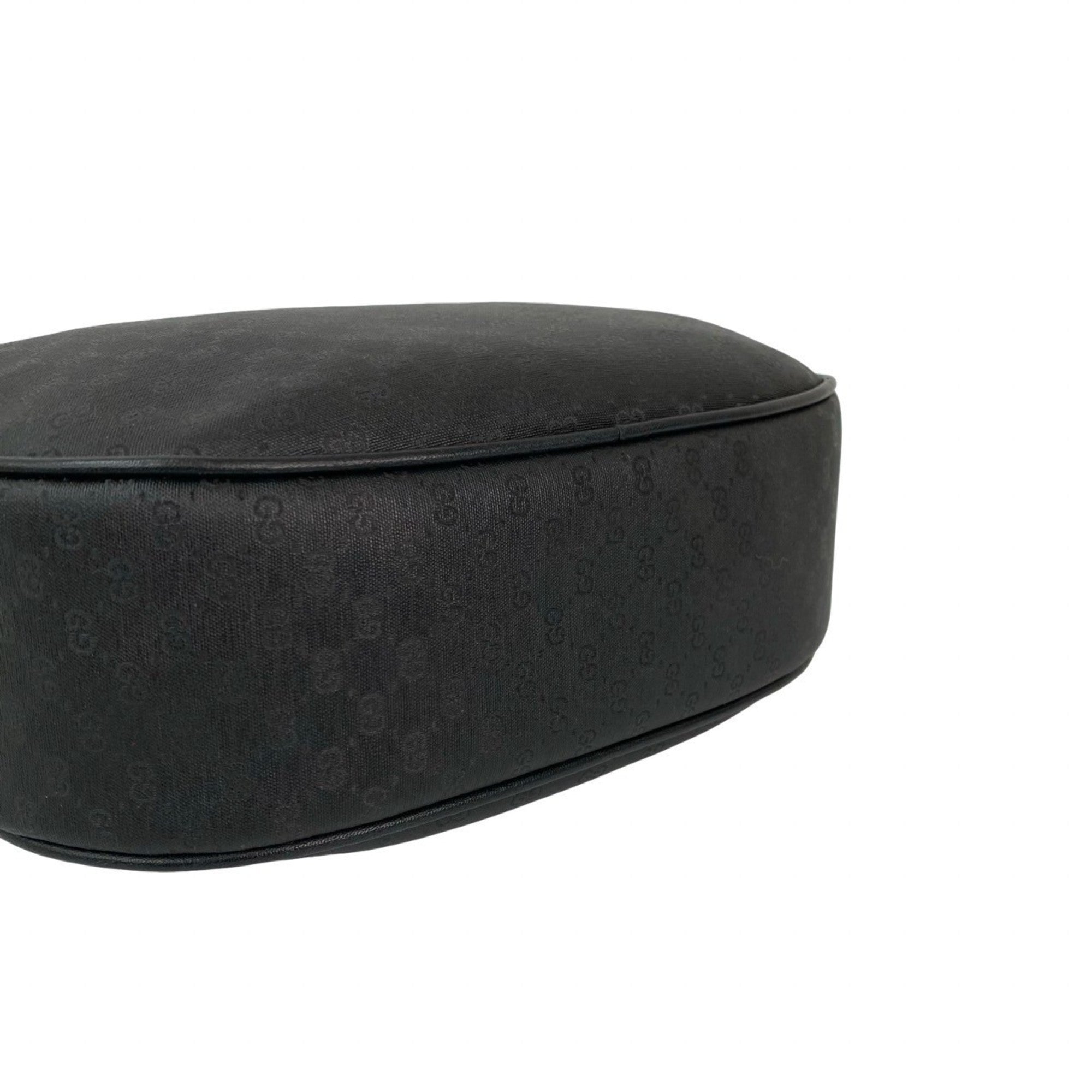 Gucci Black Leather Pvc Pochette Shoulder Bag (Pre-Owned)