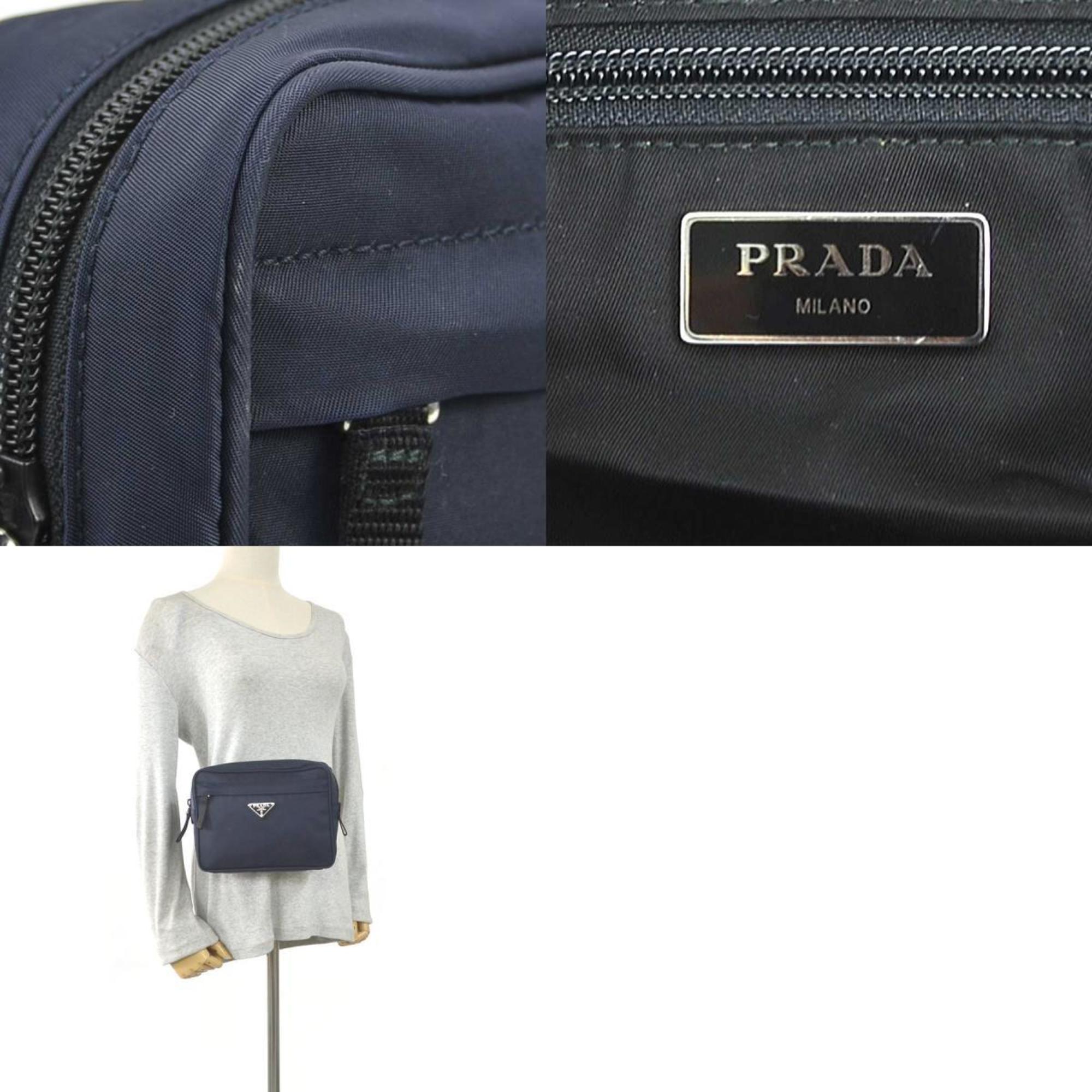 Prada Navy Nylon Fanny Pack Sling Bag (Pre-Owned)