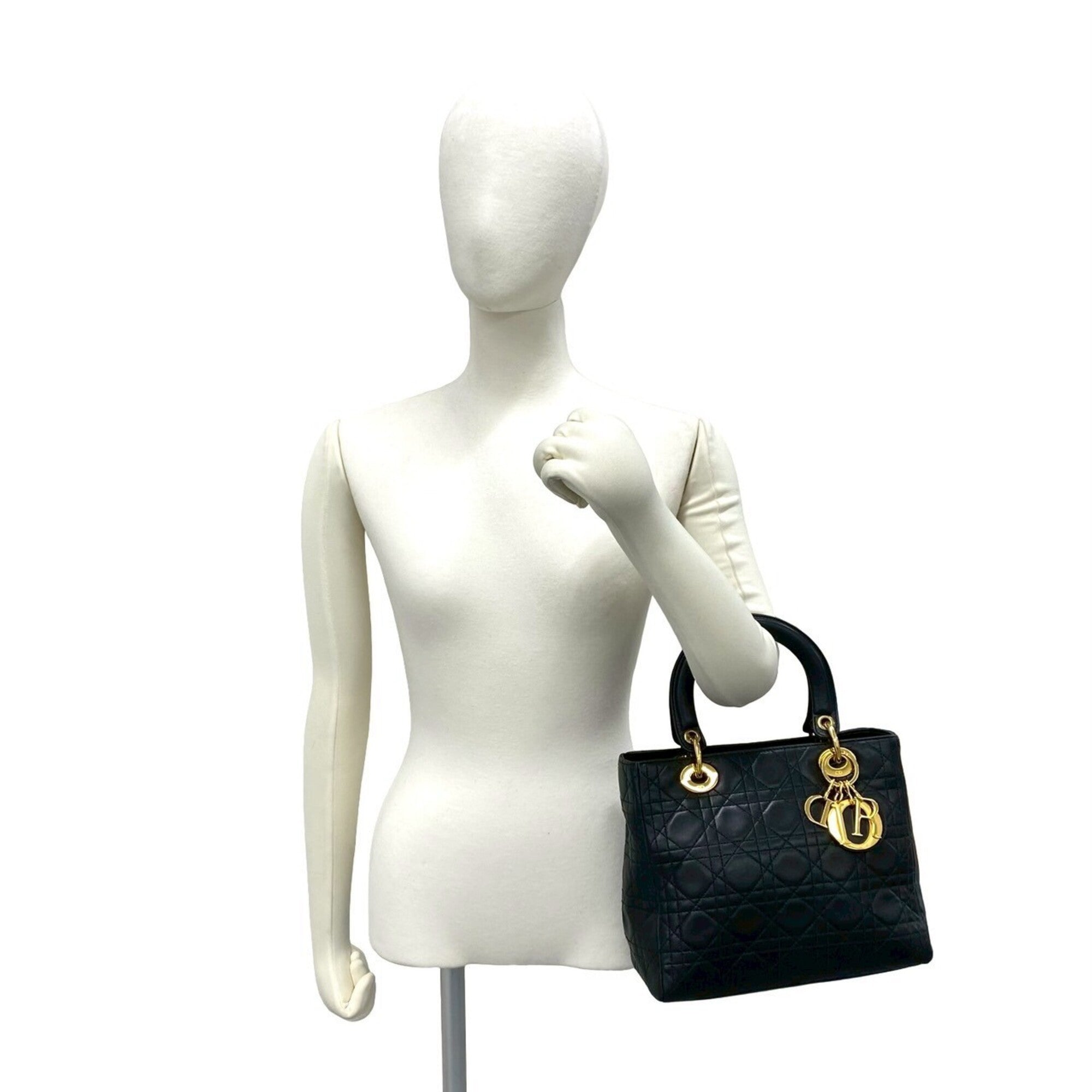 Christian Dior Black Leather Handbag (Pre-Owned)