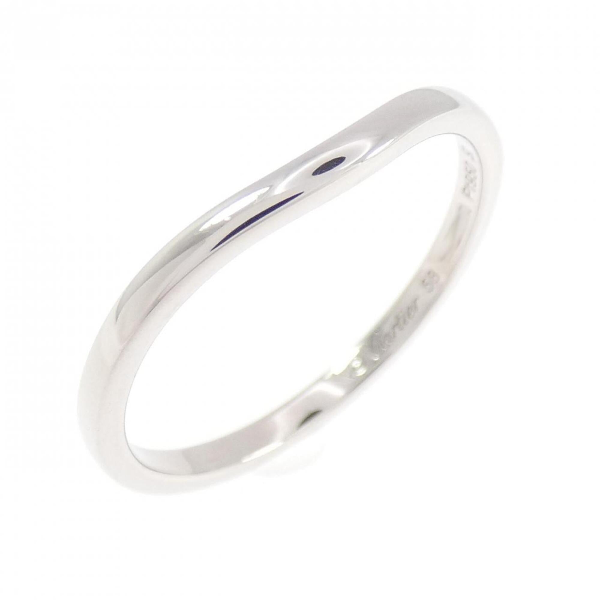 Cartier Platinum Platinum 950 Band Ring (Pre-Owned)