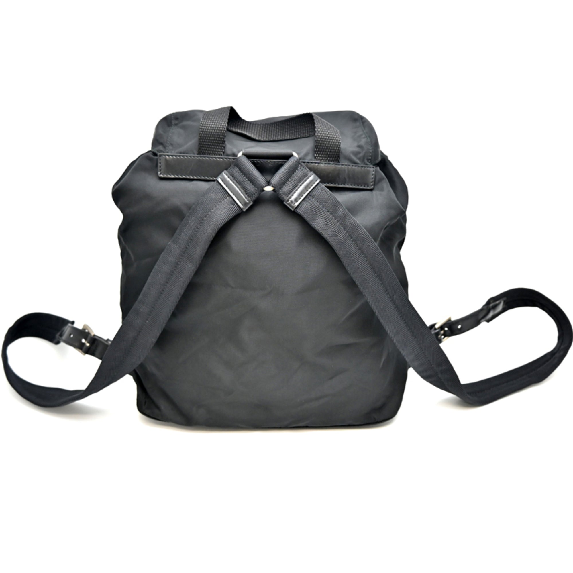 Prada Black Nylon Backpack (Pre-Owned)